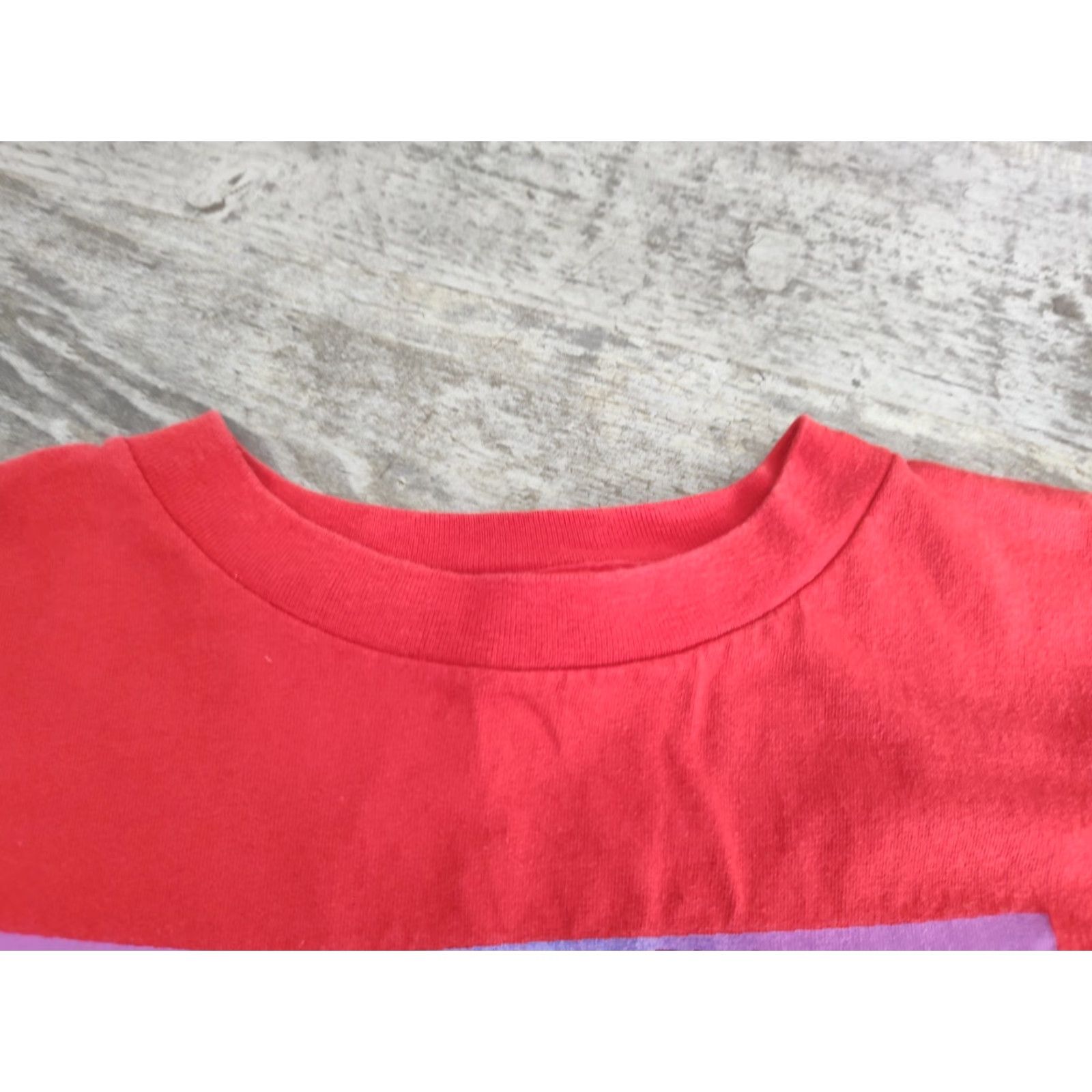 Bugle Boy VINTAGE Bugle Boy Men's T-Shirt 90s Graphic Print Crew Neck Short Sleeve Made in USA Red Sz L Size US L / EU 52-54 / 3 - 7 Thumbnail