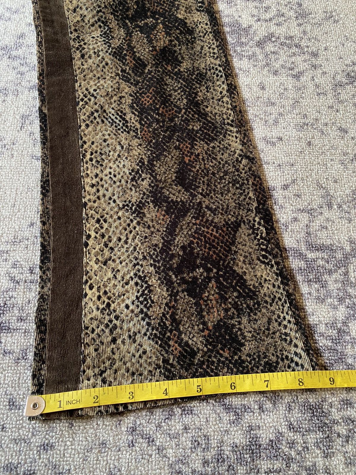 Hysteric Glamour Y2k Interflow snakeskin ifsixwasnine bootcut pants Size US 31 - 14 Thumbnail