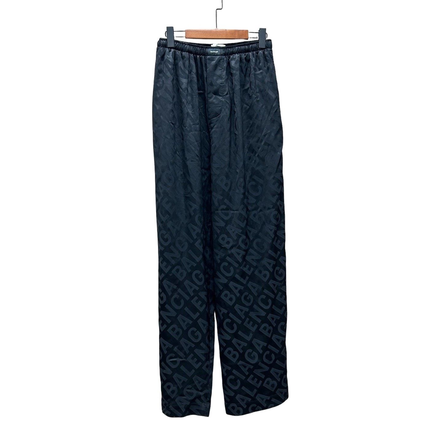 Balenciaga Balenciaga Monogram Silk Pants Size F38 Size 27" / US 4 / IT 40 - 1 Thumbnail