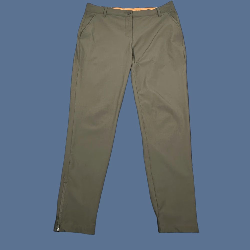 Macade Golf Pants Mens 40R Olive Green Slim Fit Stretch Performance Zip Ankles
