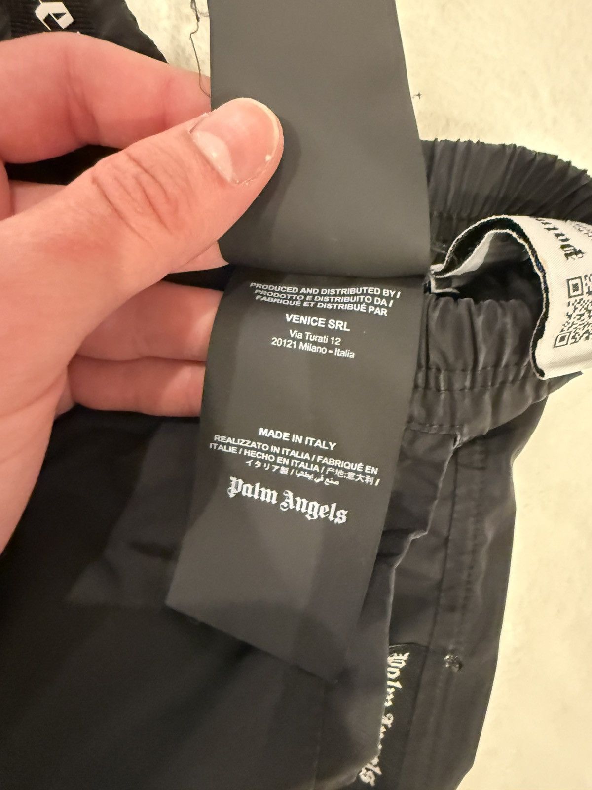 Palm Angels Palm Angels Curved Logo Swim Shorts (S) Size US 30 / EU 46 - 8 Thumbnail