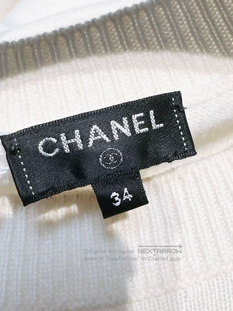 Chanel Chanel White and red double C letter long-sleeved knit Size XXS / US 00 / IT 34 - 4 Thumbnail