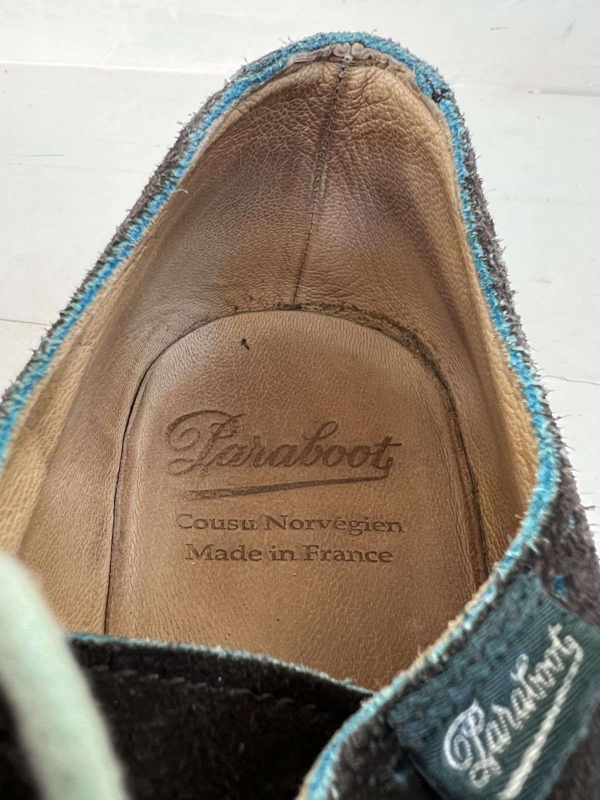 Paraboot Paraboot Men’s Brown Suede Wingtip Oxfords Brogue Size US 8.5 / EU 41-42 - 16 Thumbnail
