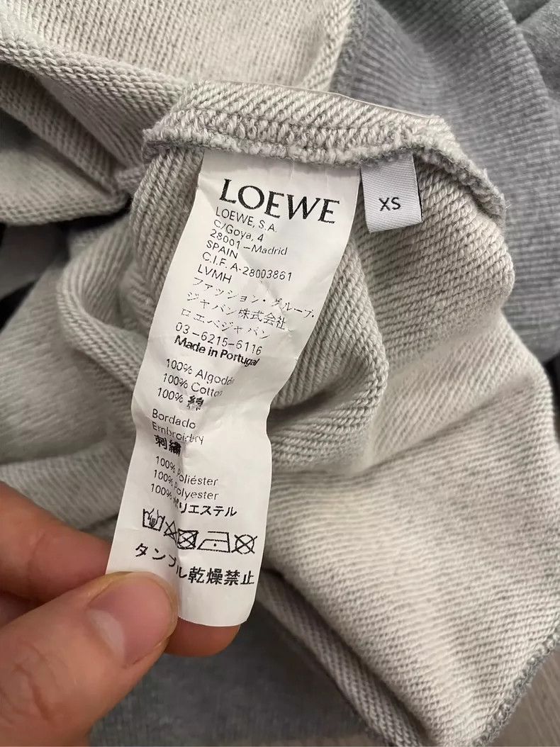 Loewe loewe Gray embroidered logo round-neck sweatshirt 2506-Next Size US XS / EU 42 / 0 - 5 Thumbnail