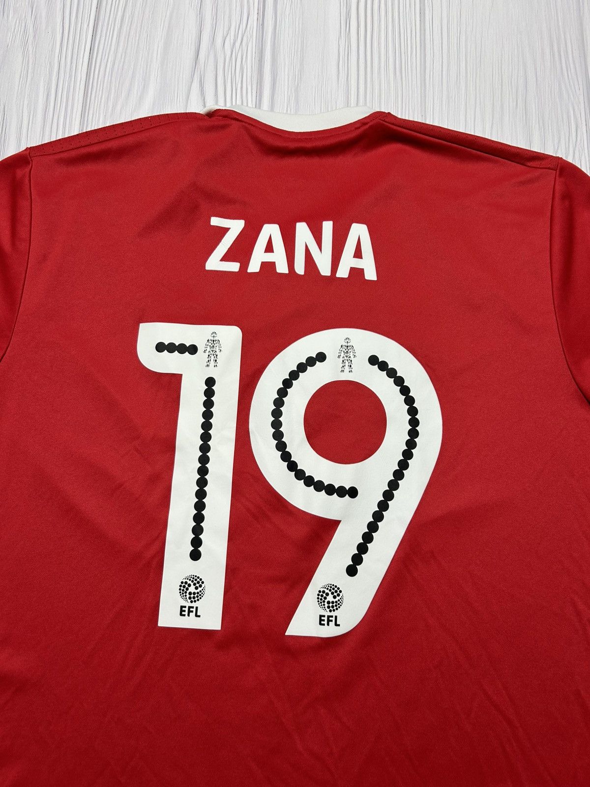 Adidas Nottingham Forest 2017-18 #19 ZANA Home Soccer Jersey XL Size US XL / EU 56 / 4 - 18 Thumbnail