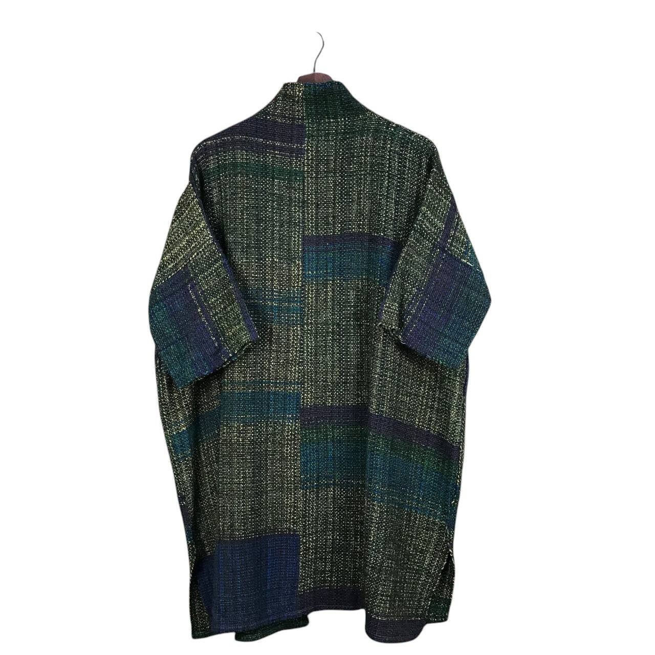 Japanese Brand JAPANESE MINIMALIST BUTTONLESS TWEED COLORBLOCK SHORTSLEEVE Size US M / EU 48-50 / 2 - 9 Thumbnail