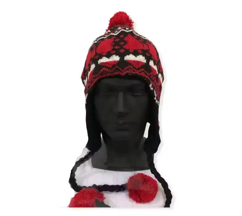Disney × Mickey Mouse Vintage Mickey Mouse Cartoon Knit earflap Beanie Size ONE SIZE - 2 Thumbnail