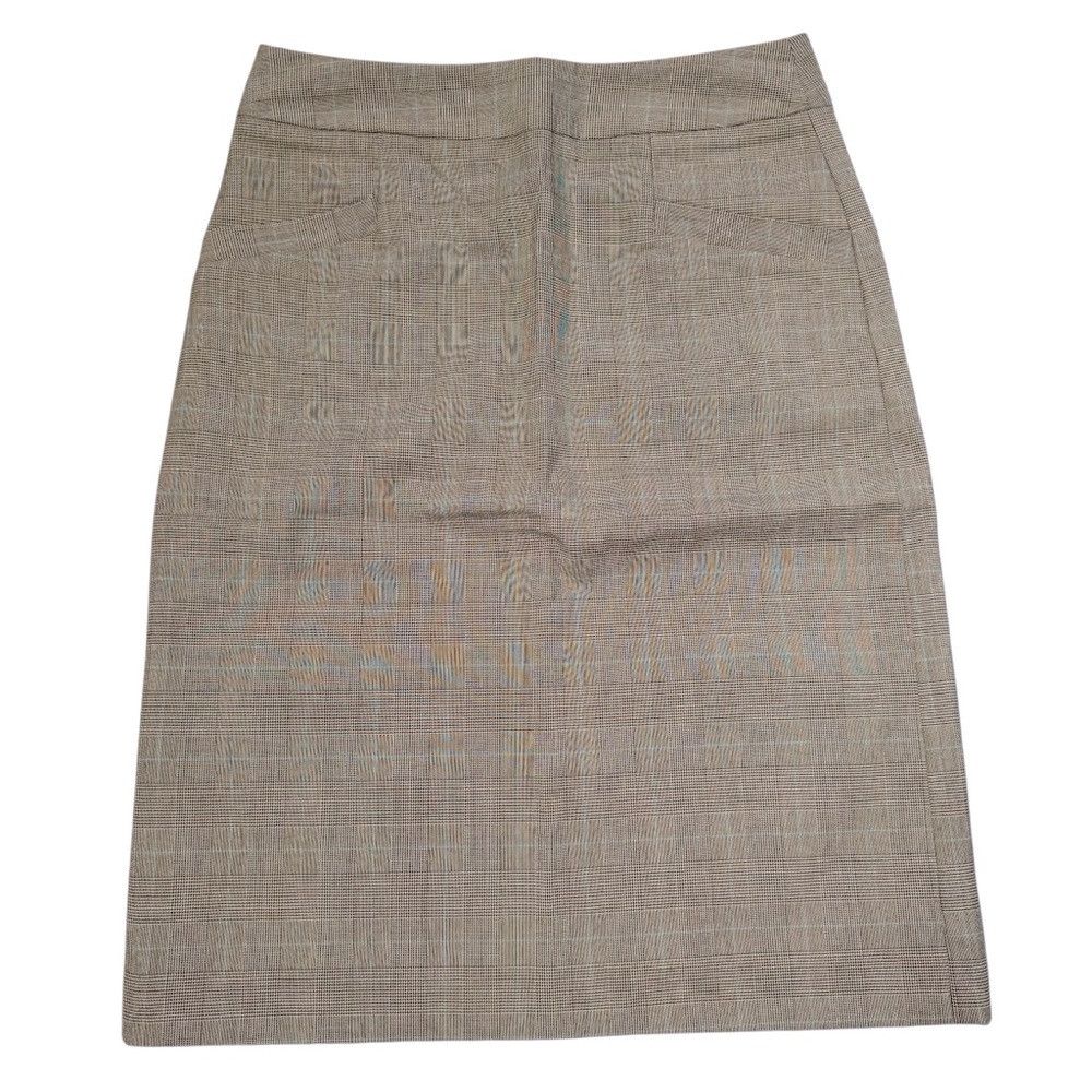 Banana Republic NWT New Banana Republic Plaid Pencil Light Brown Skirt Size Size 26" / US 2 / IT 38 - 2 Thumbnail