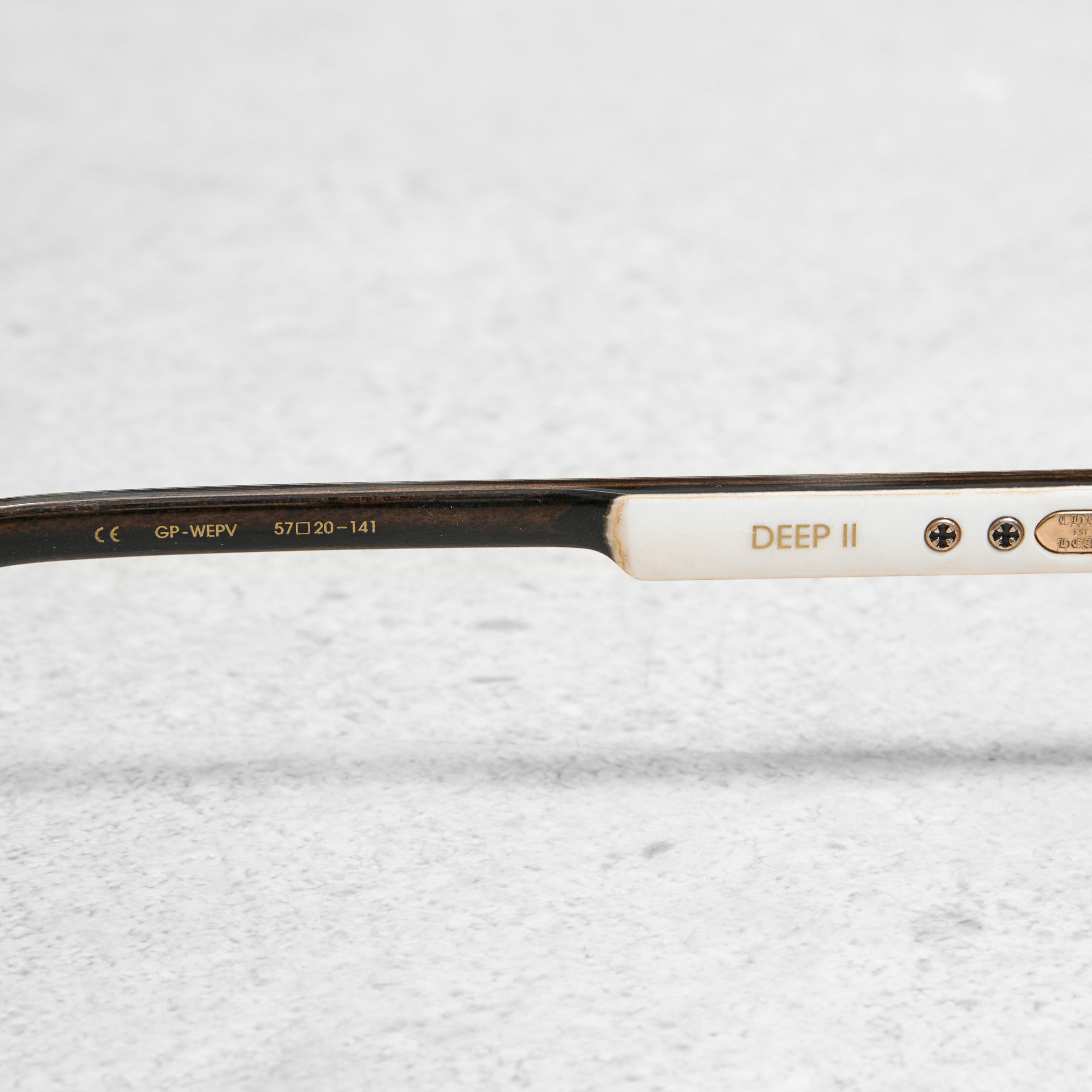 Chrome Hearts CHROME HEARTS DEEP II Gold Plated /White Ebony-PV Sun Size ONE SIZE - 4 Thumbnail
