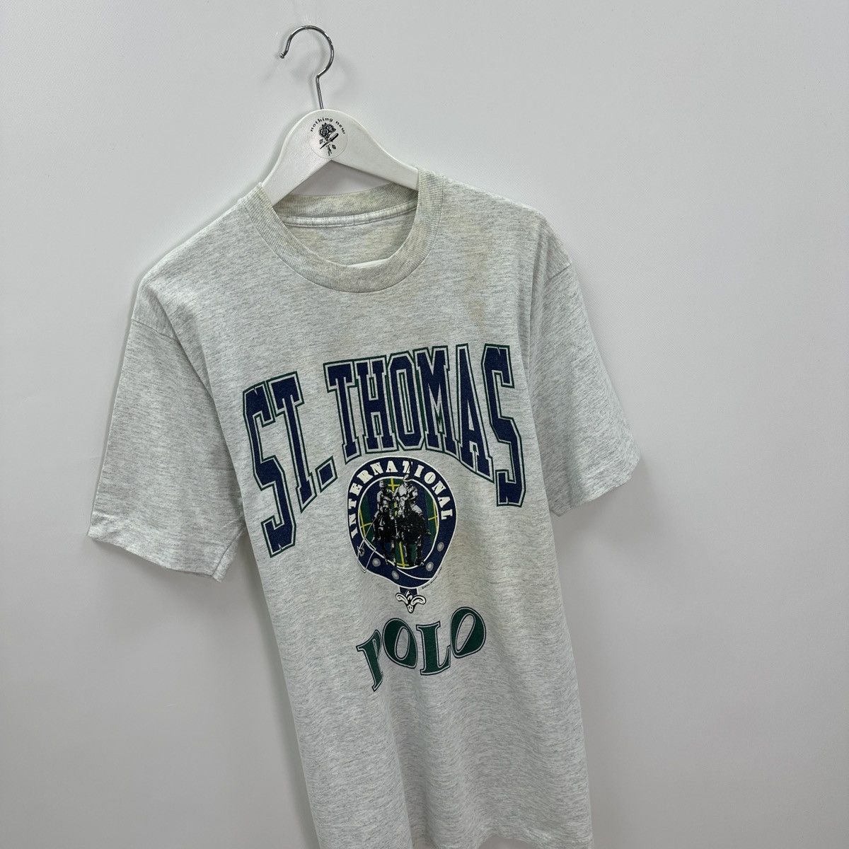 Vintage Vintage 90s St Thomas Polo tee Fruit of the loom single y2k Size US L / EU 52-54 / 3 - 3 Thumbnail