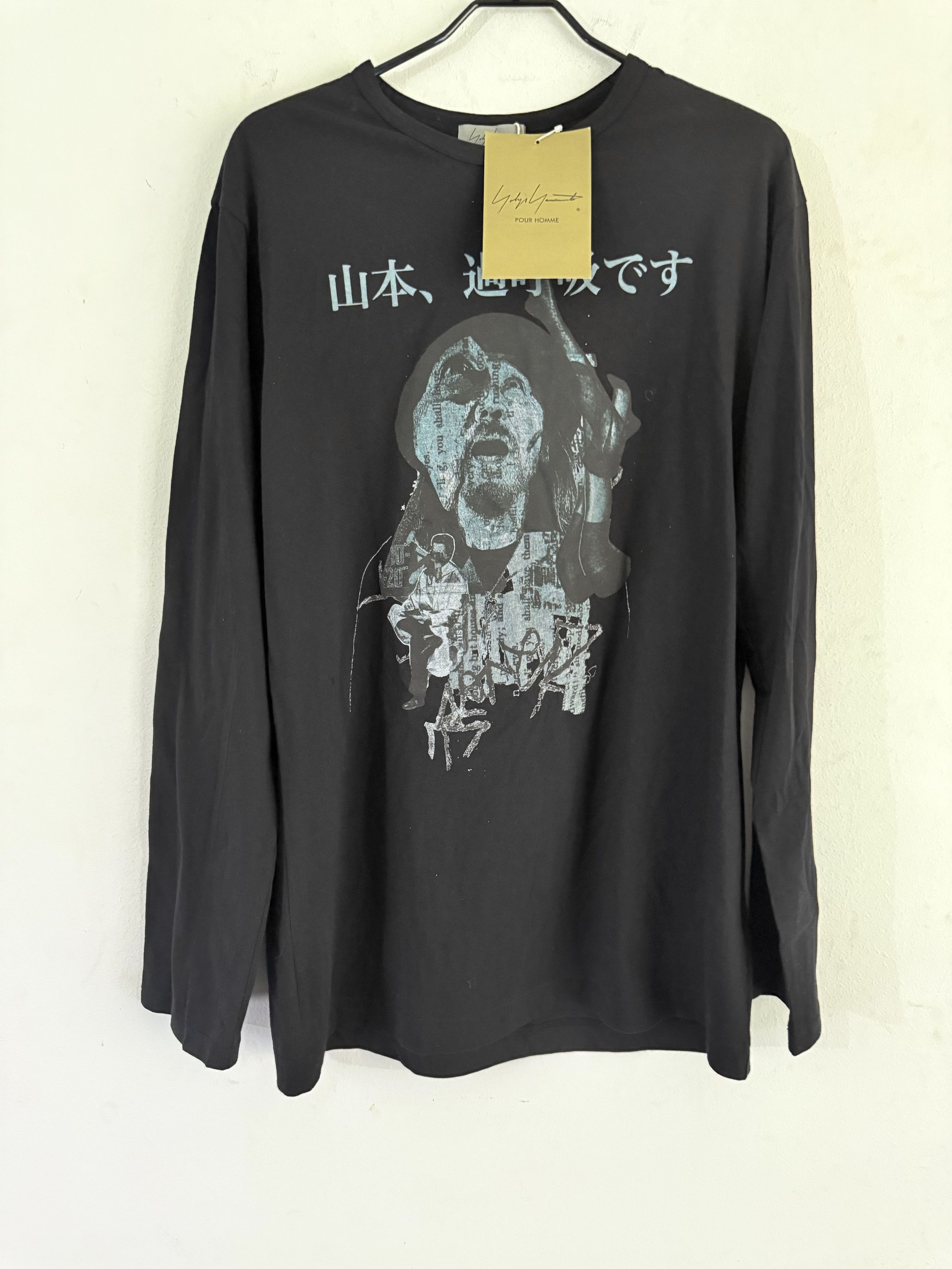 Yohji Yamamoto YOHJI YAMAMOTO Black Print Long Sleeve T-Shirt Size US L / EU 52-54 / 3 - 2 Thumbnail