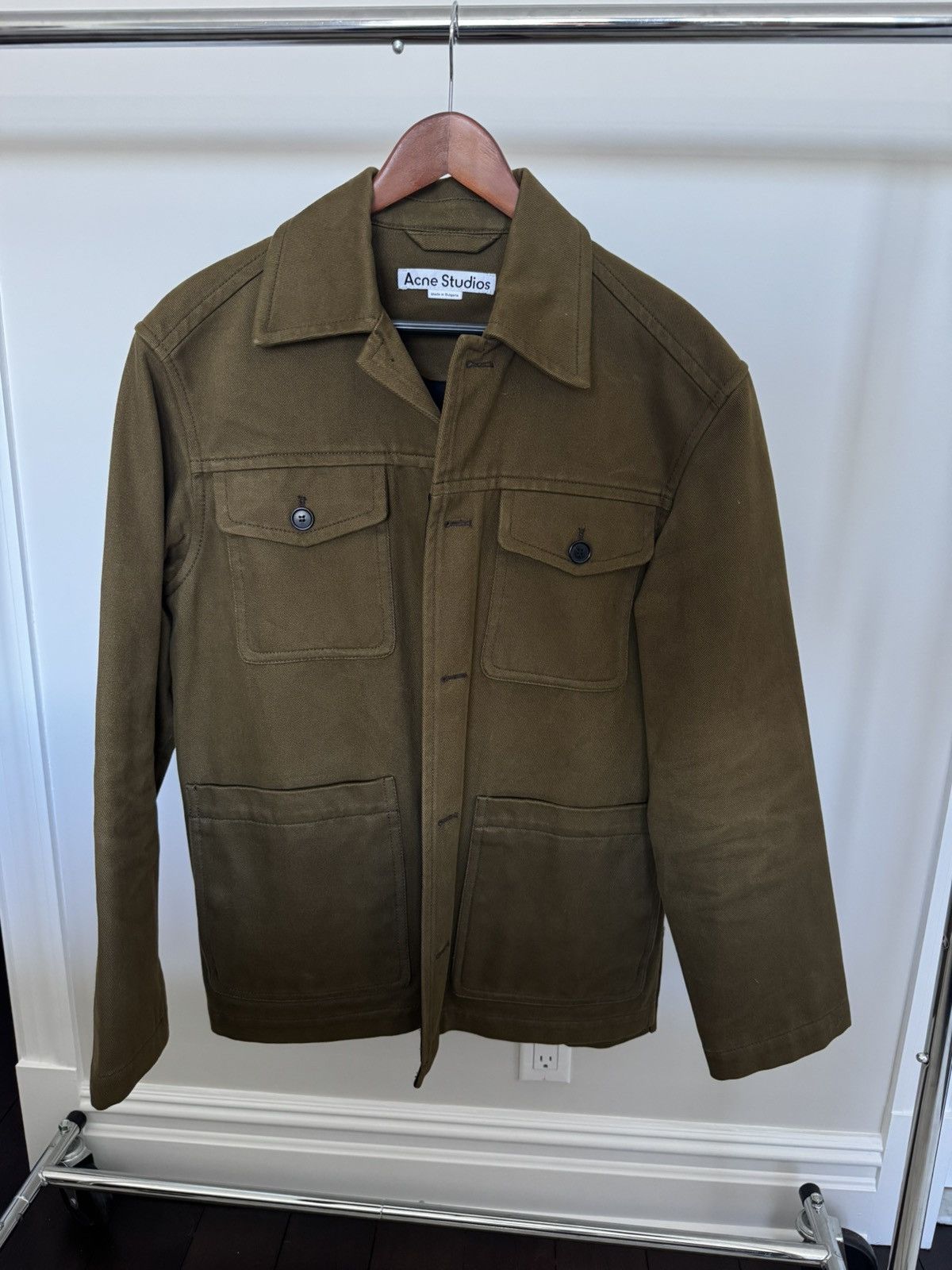 Acne Studios Acne Studios - Shirt Jacket Heavyweight - dark green size 48 Size US M / EU 48-50 / 2 - 1 Thumbnail