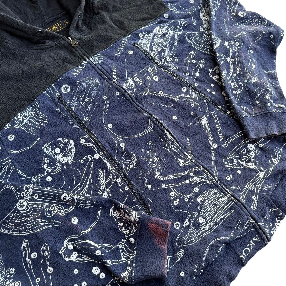 AKOO × Southpole × Vintage AKOO AOP Stars Constellations Y2K Skater Hoodie Southpole Size US XXL / EU 58 / 5 - 6 Thumbnail