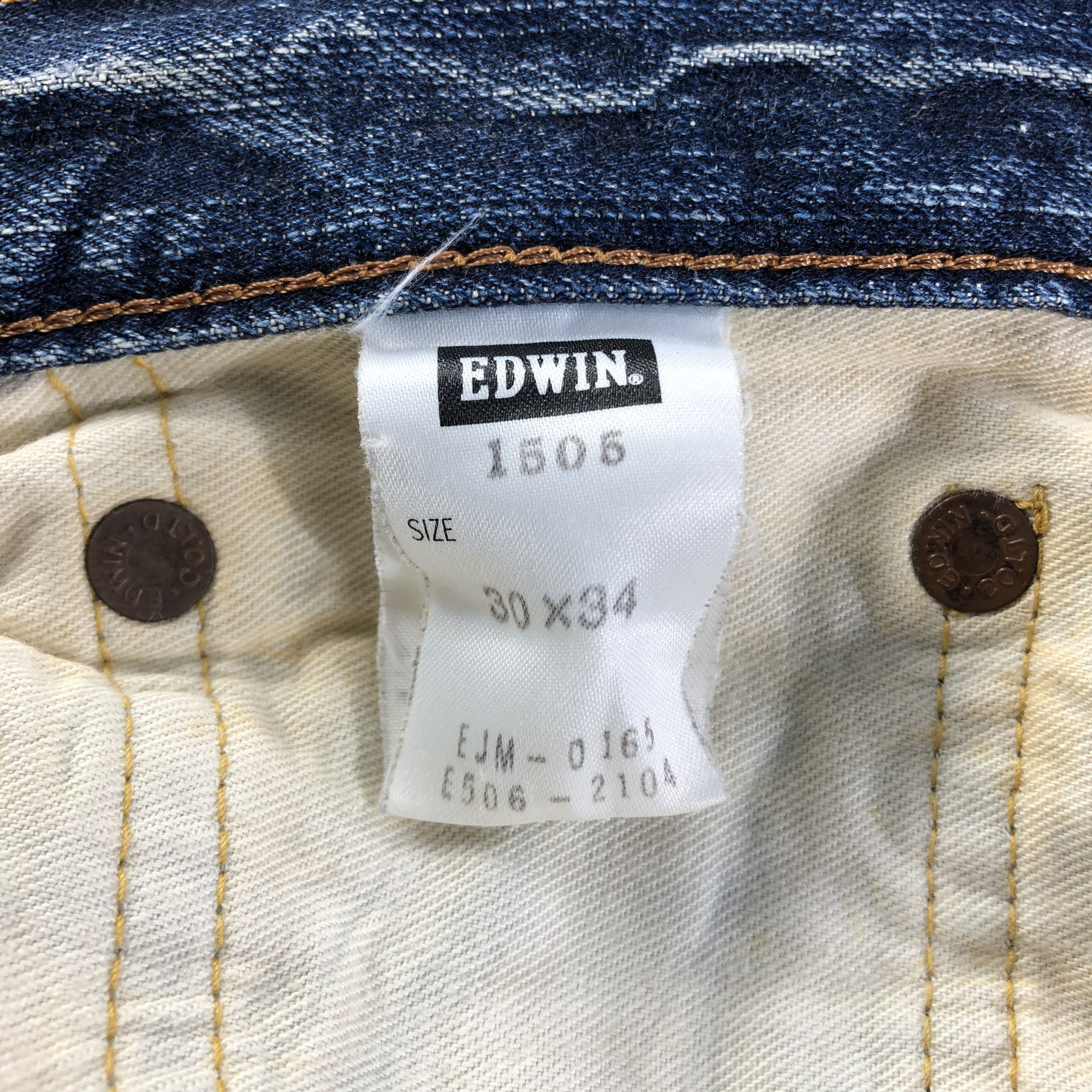 Edwin Vintage Redline Edwin 505 Jeans-J2833 Size US 31 - 9 Thumbnail