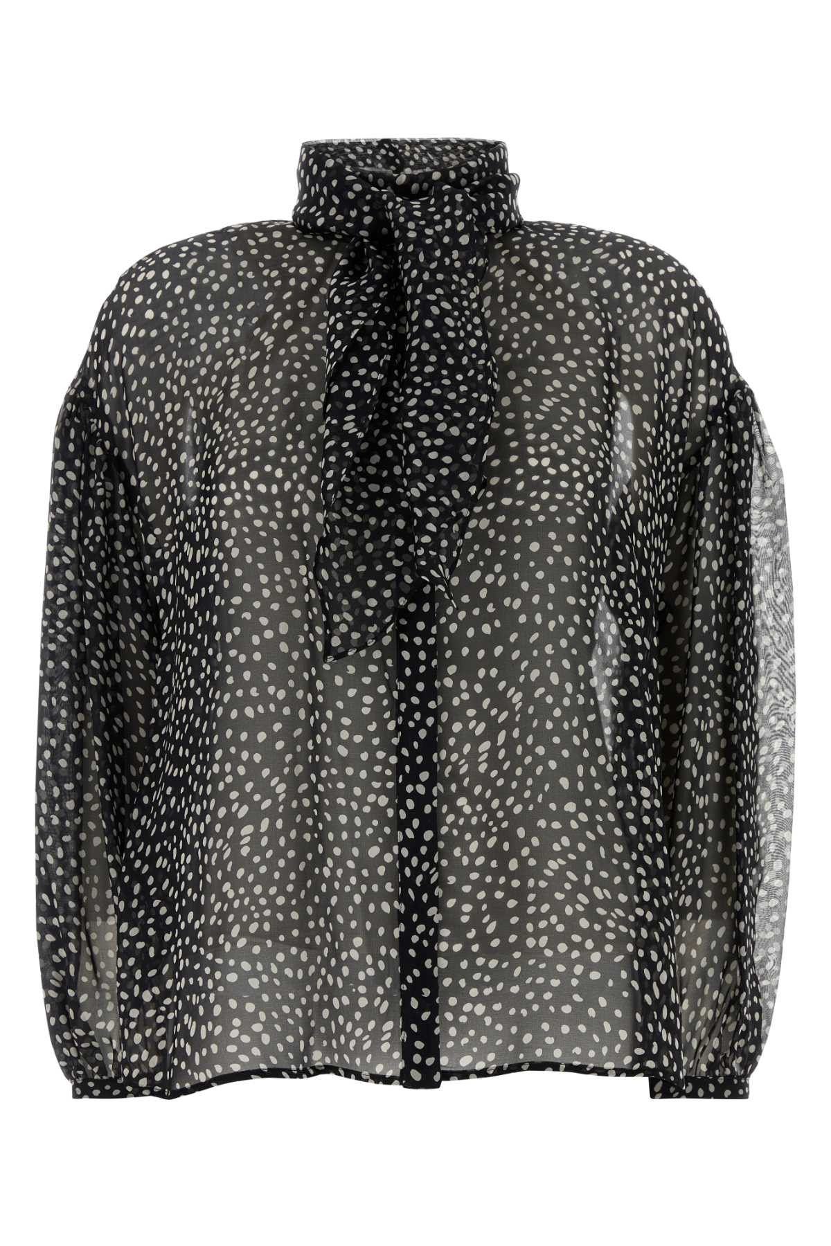 Max Mara Printed Silk Etere Blouse Size M / US 6-8 / IT 42-44 - 1 Thumbnail