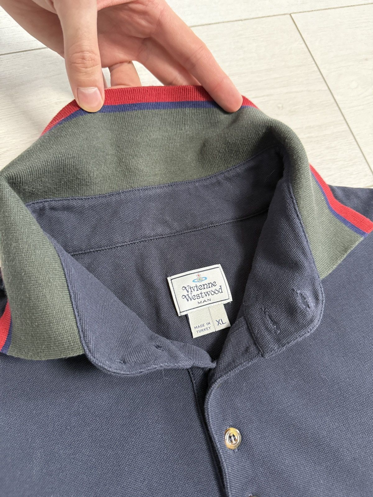 Vivienne Westwood Vivienne Westwood polo navy vintage size XL rare Size US XL / EU 56 / 4 - 6 Thumbnail