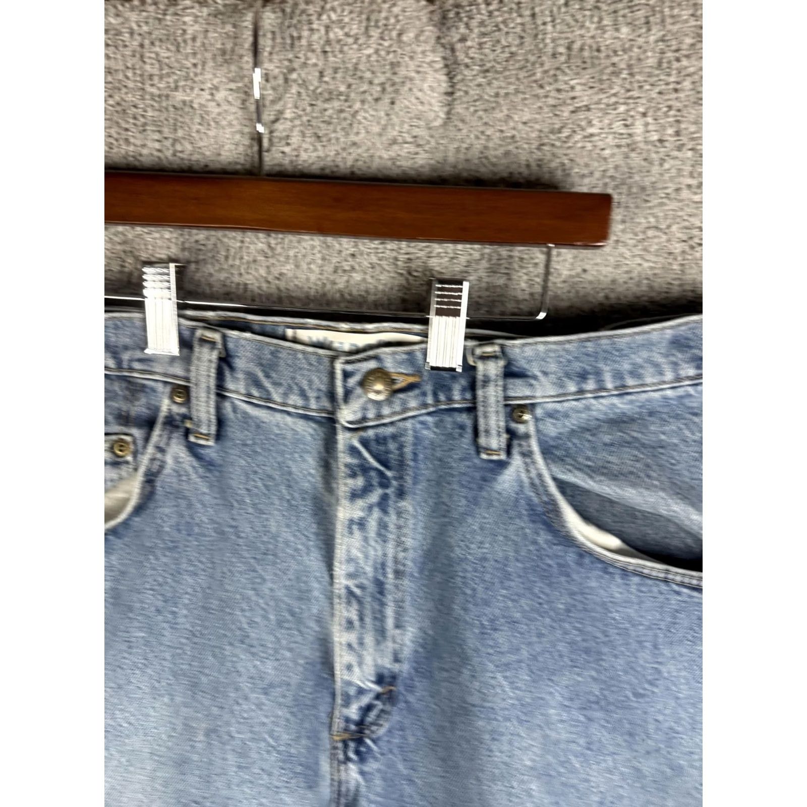 Wrangler Wrangler Jeans Mens 36x32 Blue Regular Fit Denim Straight Leg Jeans High Rise but not included? Size US 36 / EU 52 - 4 Thumbnail