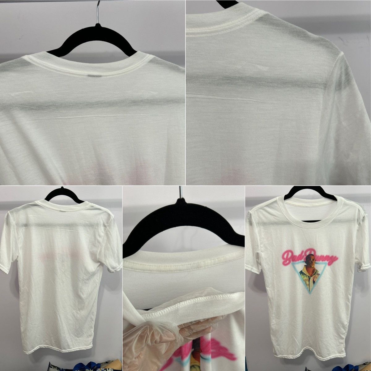 Other Bad Bunny White Graphic Music Tshirt Size Small - "Terry" Size S / US 4 / IT 40 - 5 Thumbnail