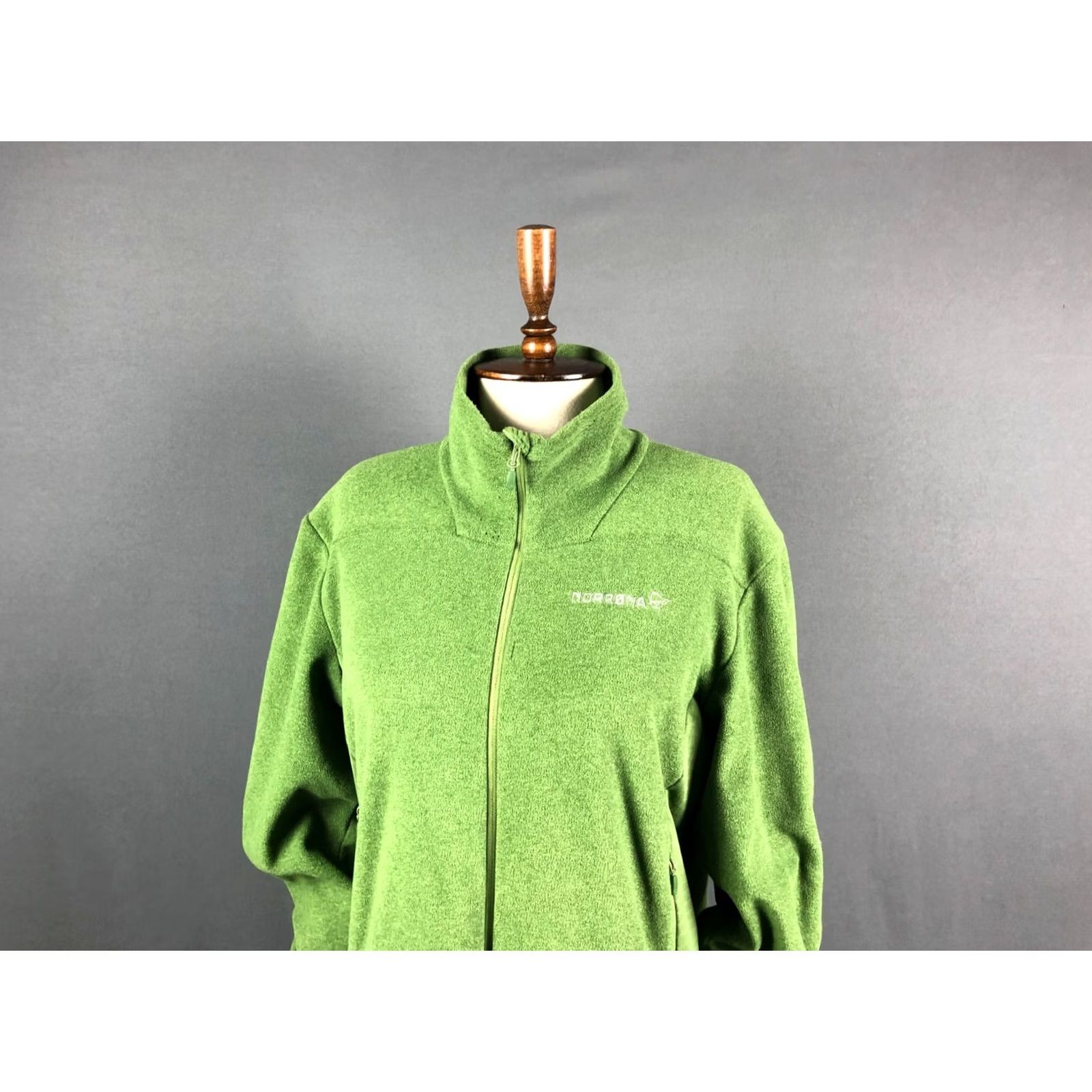 Vintage Norrona Full Zip Jacket Polyester Green Women L Jacket Size L / US 10 / IT 46 - 4 Thumbnail