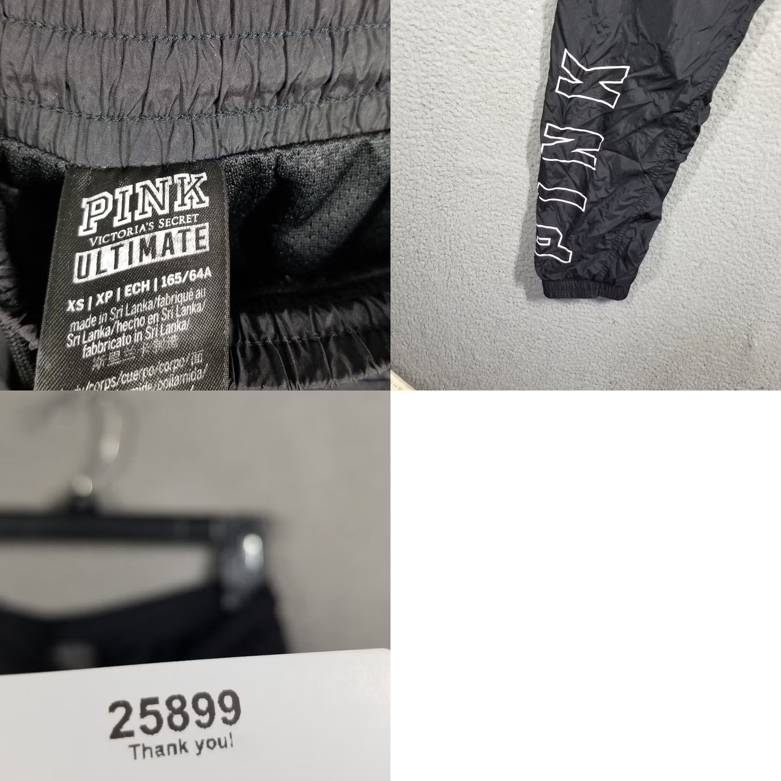 Victoria's Secret Victoria's Secret PINK Utility Cargo Pants Women XS Black Mid Rise Pants Size 26" / US 2 / IT 38 - 8 Thumbnail