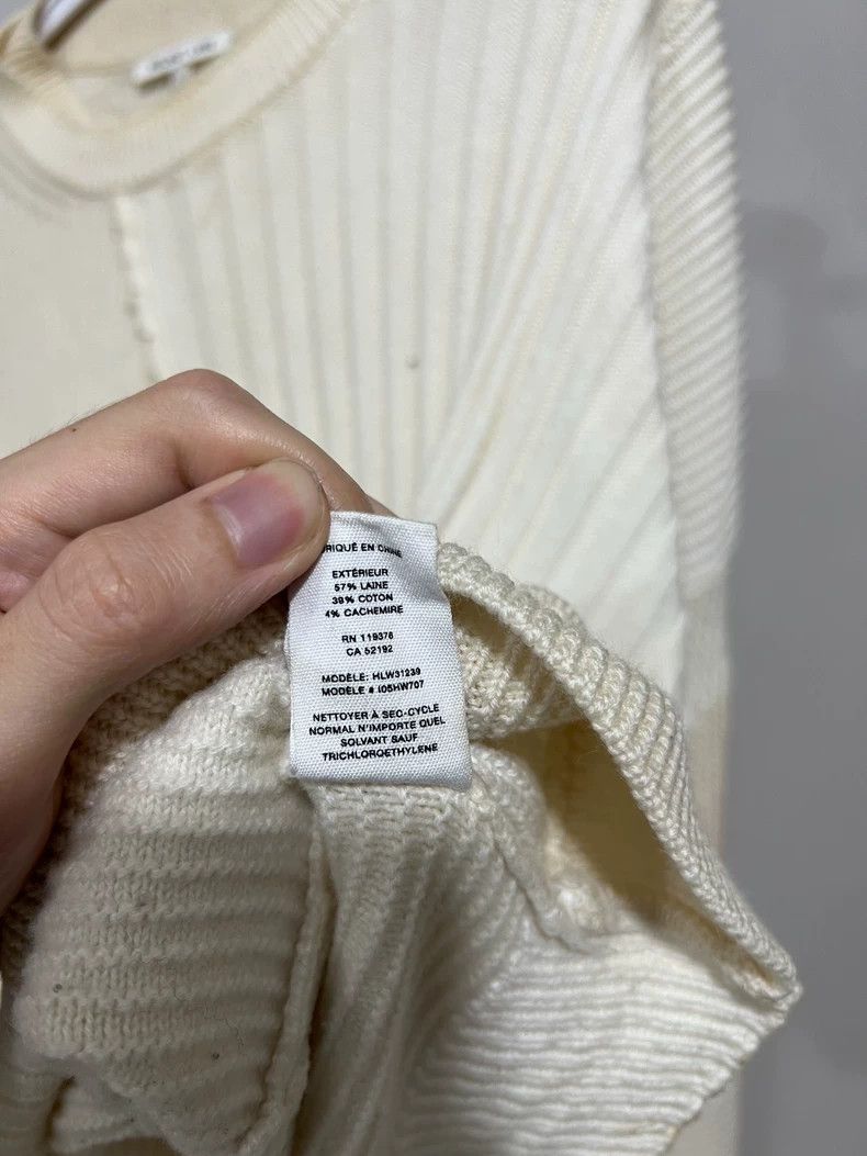 Helmut Lang HELMUT LANG Cashmere double layer eroded knit sweater Size M / US 6-8 / IT 42-44 - 8 Thumbnail