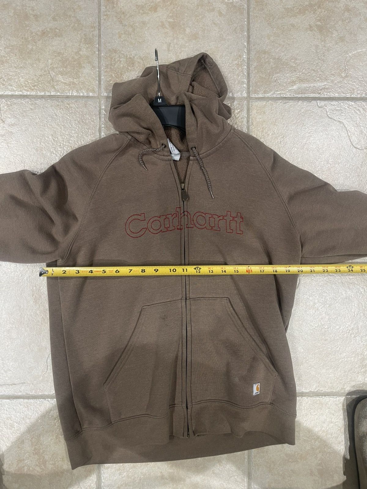 Carhartt Carhartt Womens Size Large Khaki Brown Full Zip Hoodie Size L / US 10 / IT 46 - 8 Thumbnail