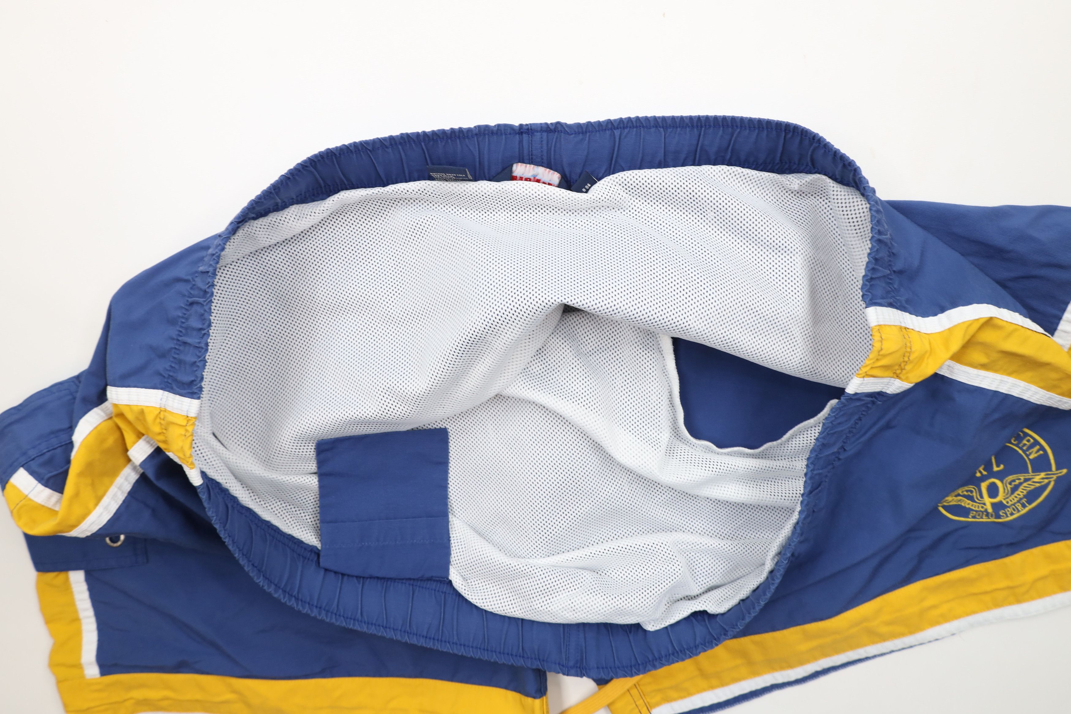 Ralph Lauren × Vintage Vintage 90s Polo Sport Ralph Lauren Wing Lined Shorts Trunks Size US 40 / EU 56 - 8 Thumbnail