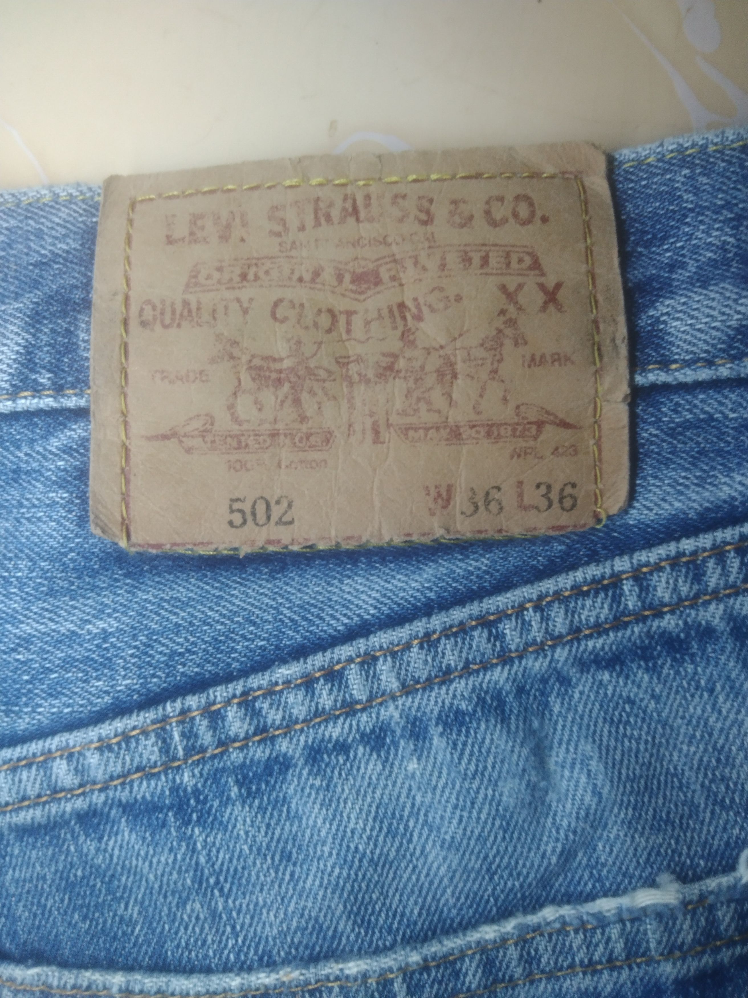 Levi's × Levi's Vintage Clothing × Vintage Vintage distressed Selvedge Levi's Big E 502 xx short pants Size US 36 / EU 52 - 3 Thumbnail