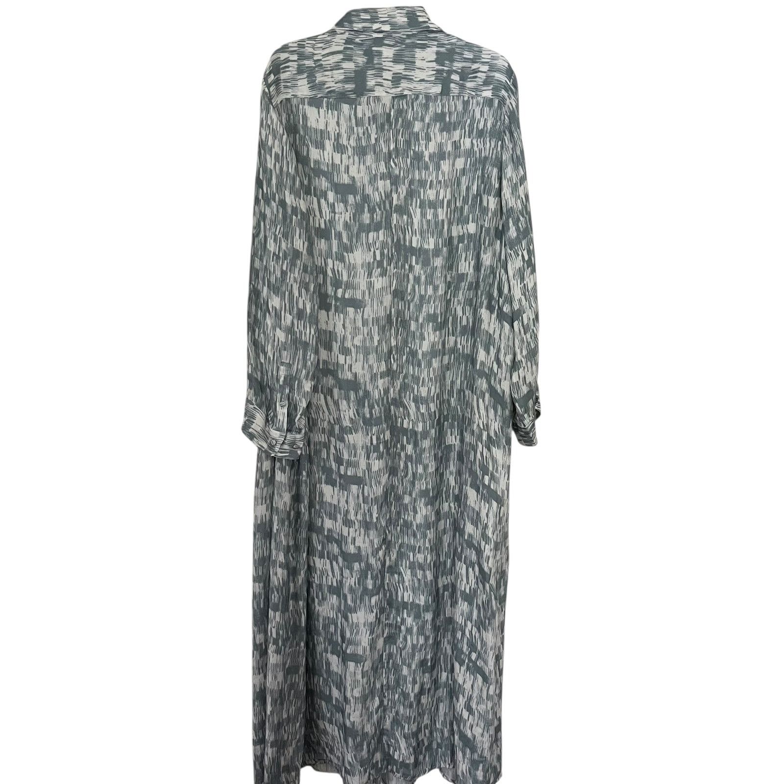 Banana Republic Banana Republic Alani Blue Print Twill Maxi Shirt Dress Size XL / US 12-14 / IT 48-50 - 2 Thumbnail
