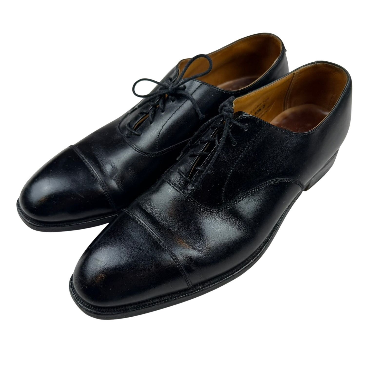 Tom James Tom James Brampton Cap Toe Oxford Black 10.5D England Size US 10.5 / EU 43-44 - 1 Thumbnail