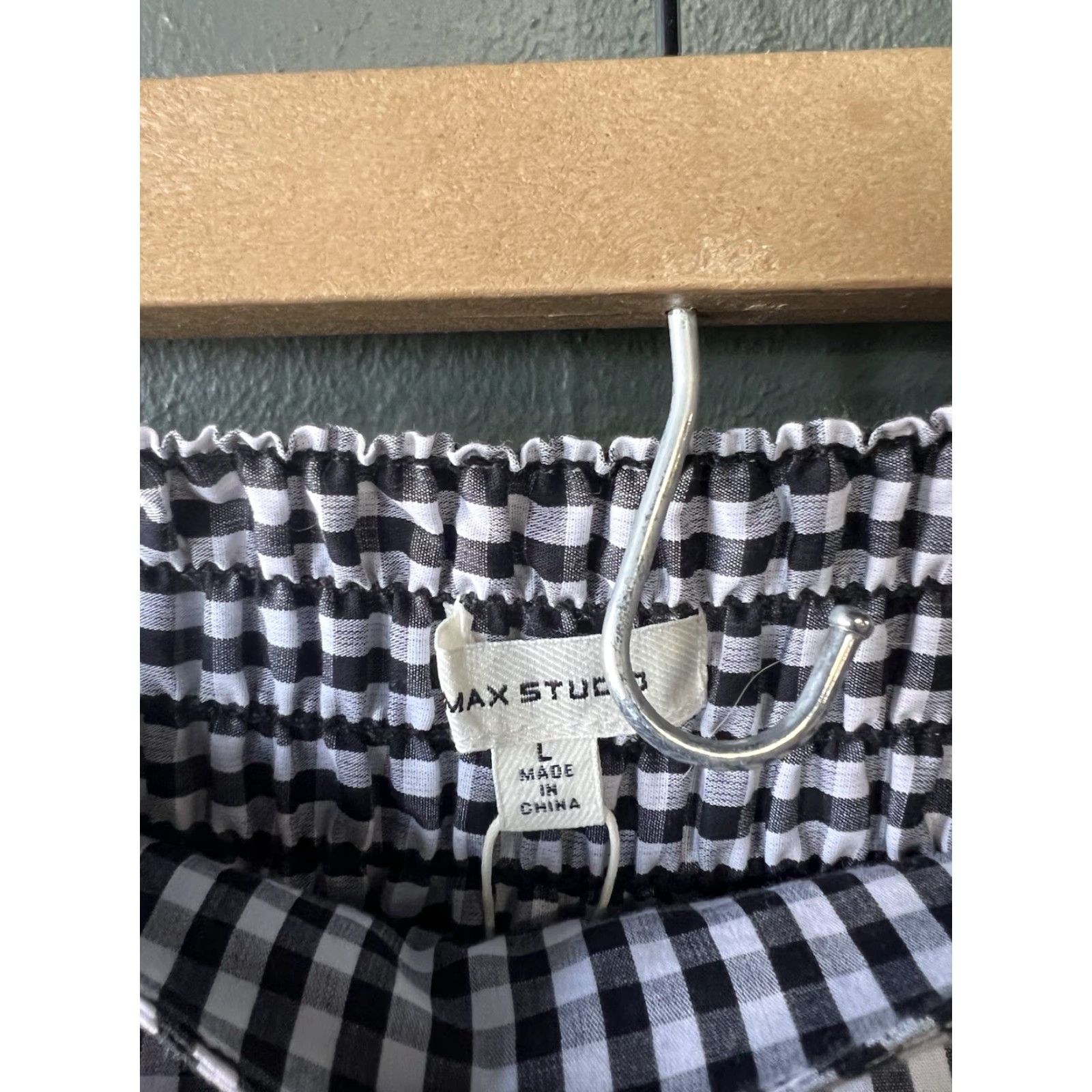Vintage VINTAGE Max Studio Skirt Womens Black Checkered Long Flare Size S NWT Size 28" / US 6 / IT 42 - 3 Thumbnail