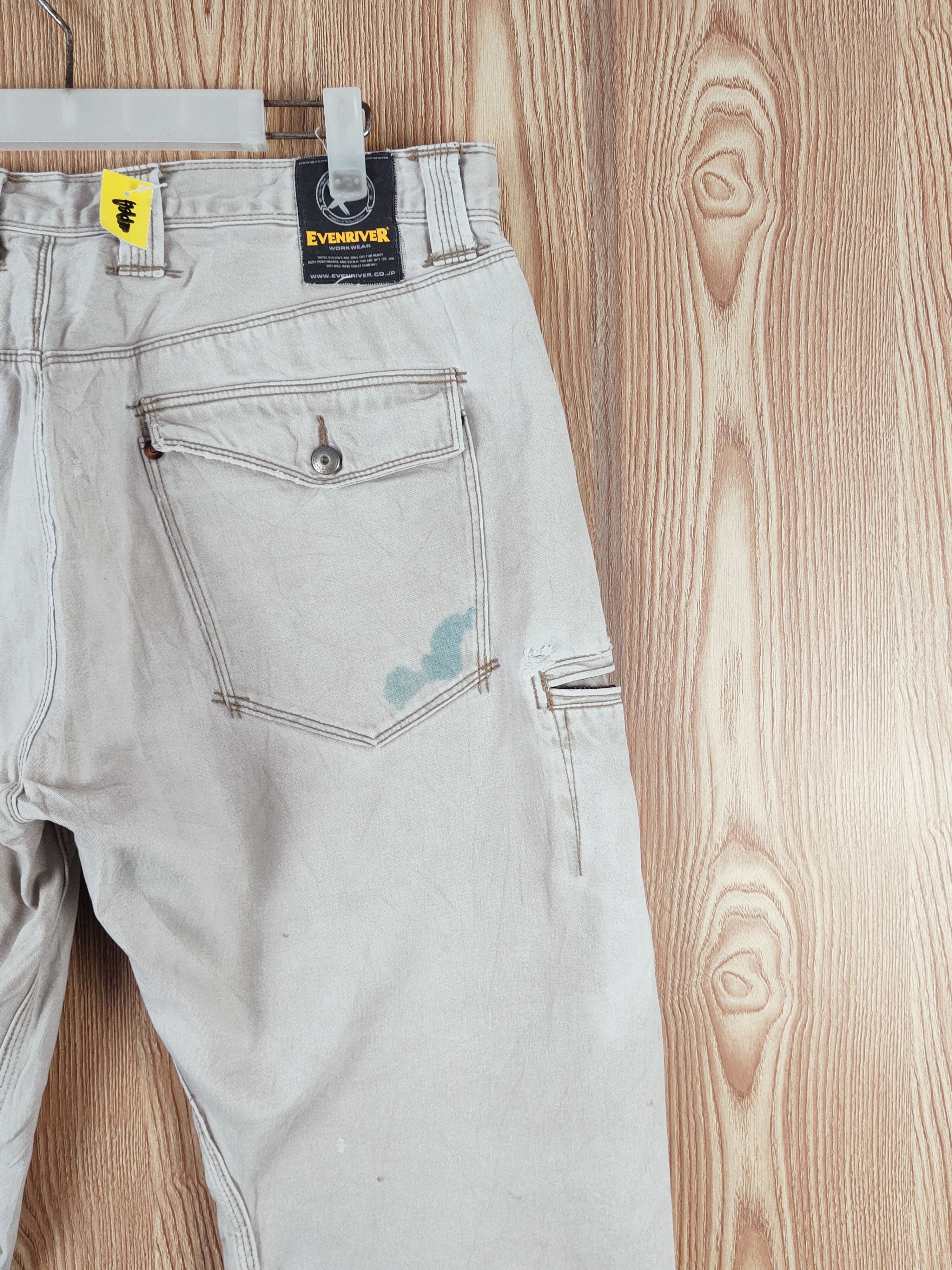 Japanese Brand Evenriver Gray Faded Multipocket Tactical Cargo Pants #W086 Size US 35 - 11 Thumbnail