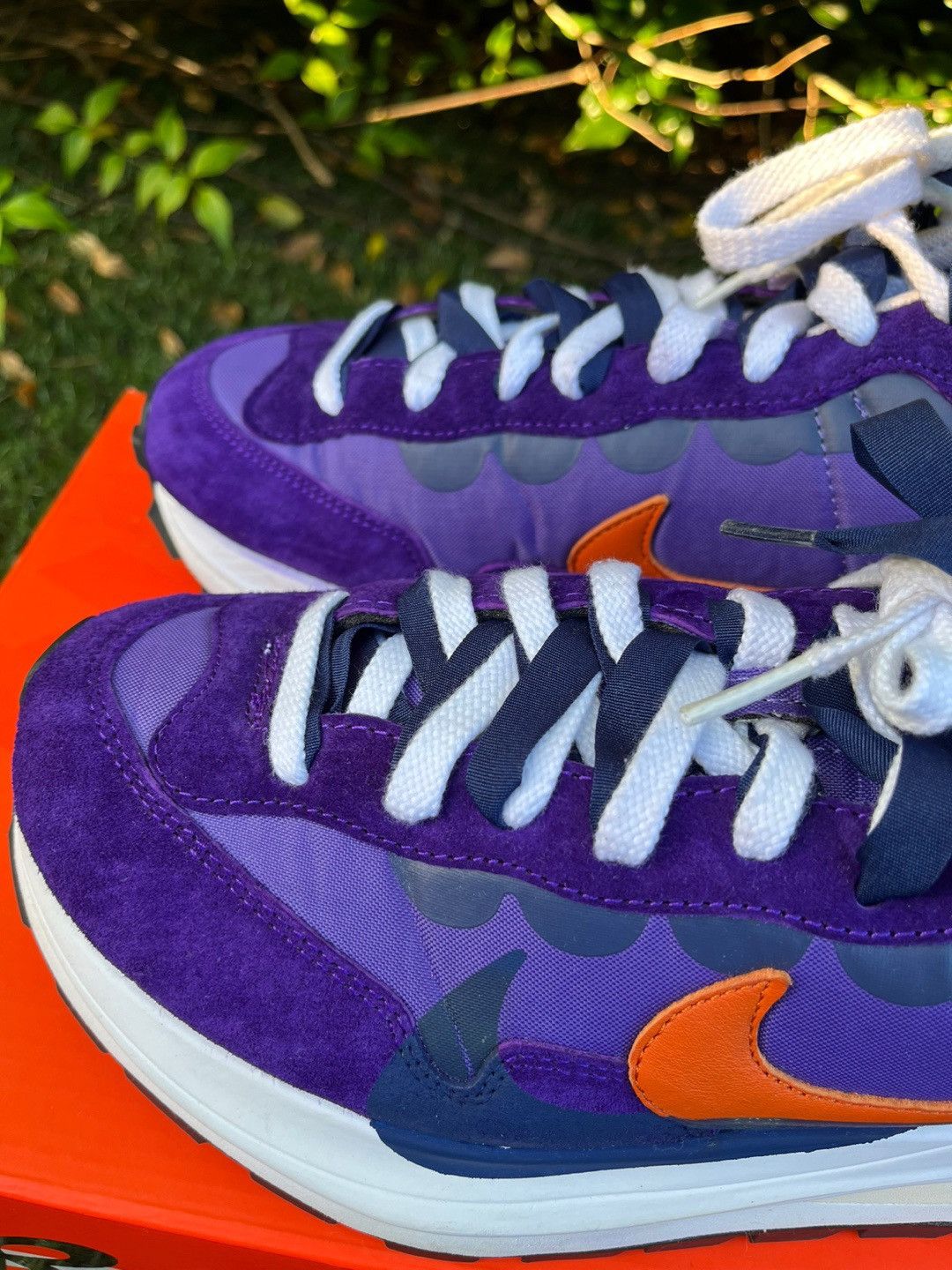 Nike × Sacai Nike Sacai Vaporwaffle Dark Iris sneakers Size US 10 / EU 43 - 7 Thumbnail