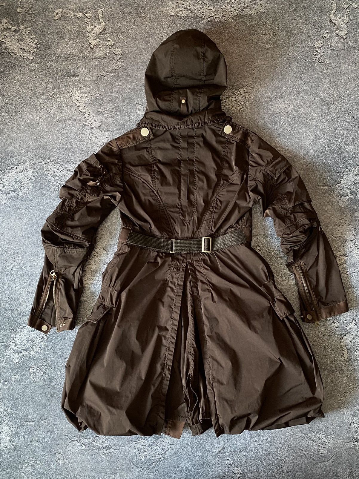 Marithe + Francois Girbaud Marithe Francois Girbaud Archive Bandage Nylon Jacket Coat Size M / US 6-8 / IT 42-44 - 6 Thumbnail