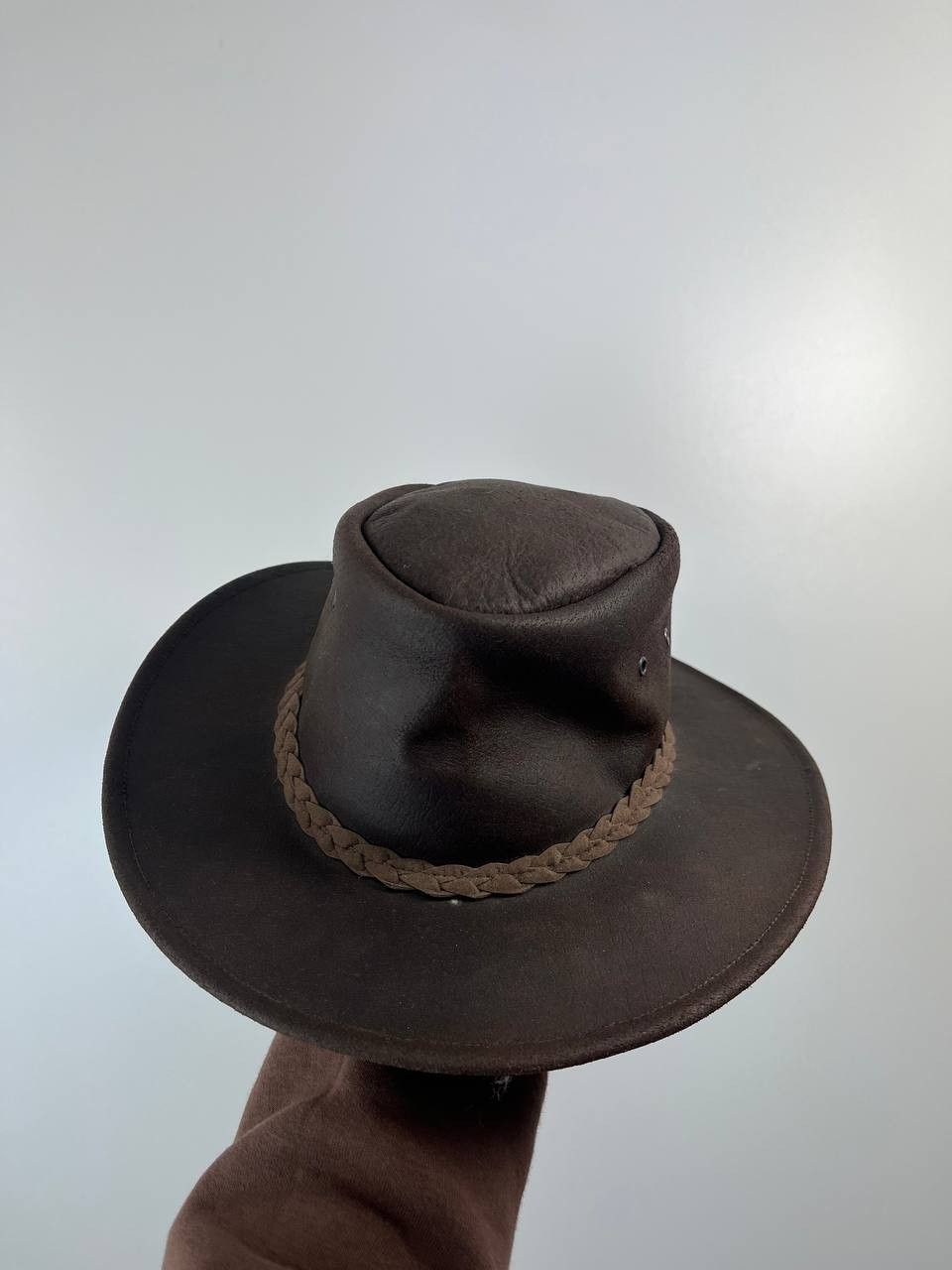 Other Kakadu Traders Australia Leather Bush Hat Brown Outback S Size ONE SIZE - 2 Thumbnail