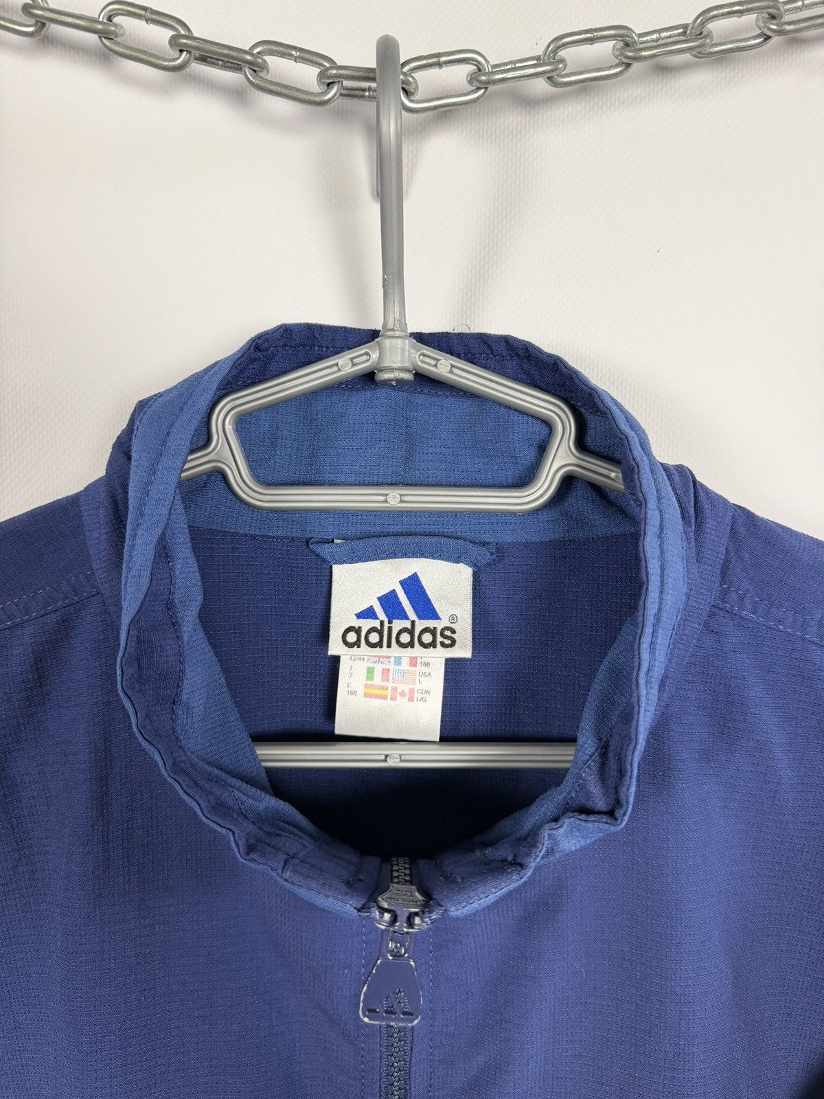 Adidas Adidas Vintage Full Zip Track Jacket 90s Retro Style Size L Size US L / EU 52-54 / 3 - 9 Thumbnail