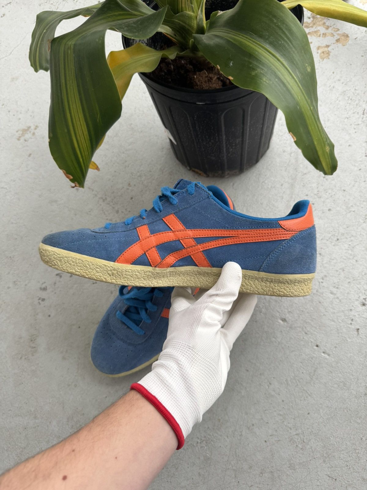 Asics Asics Vickka Moscow Onitsuka Tiger Mid Blue/Orange Shoes Size US 11 / EU 44 - 4 Thumbnail