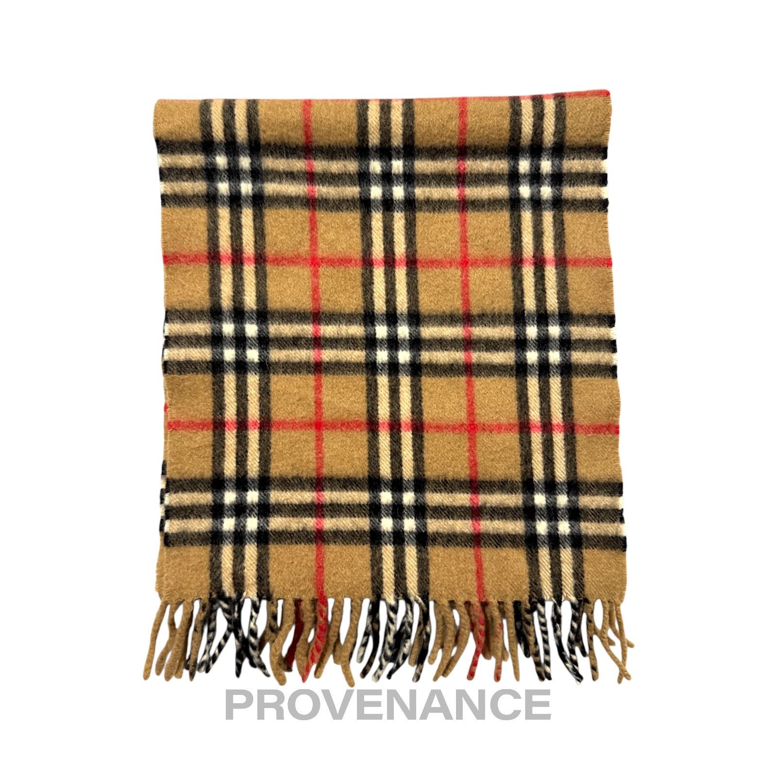 Burberry 🔴 Vintage Burberrys Scarf Nova Check 100% PURE CASHMERE Size ONE SIZE - 1 Thumbnail