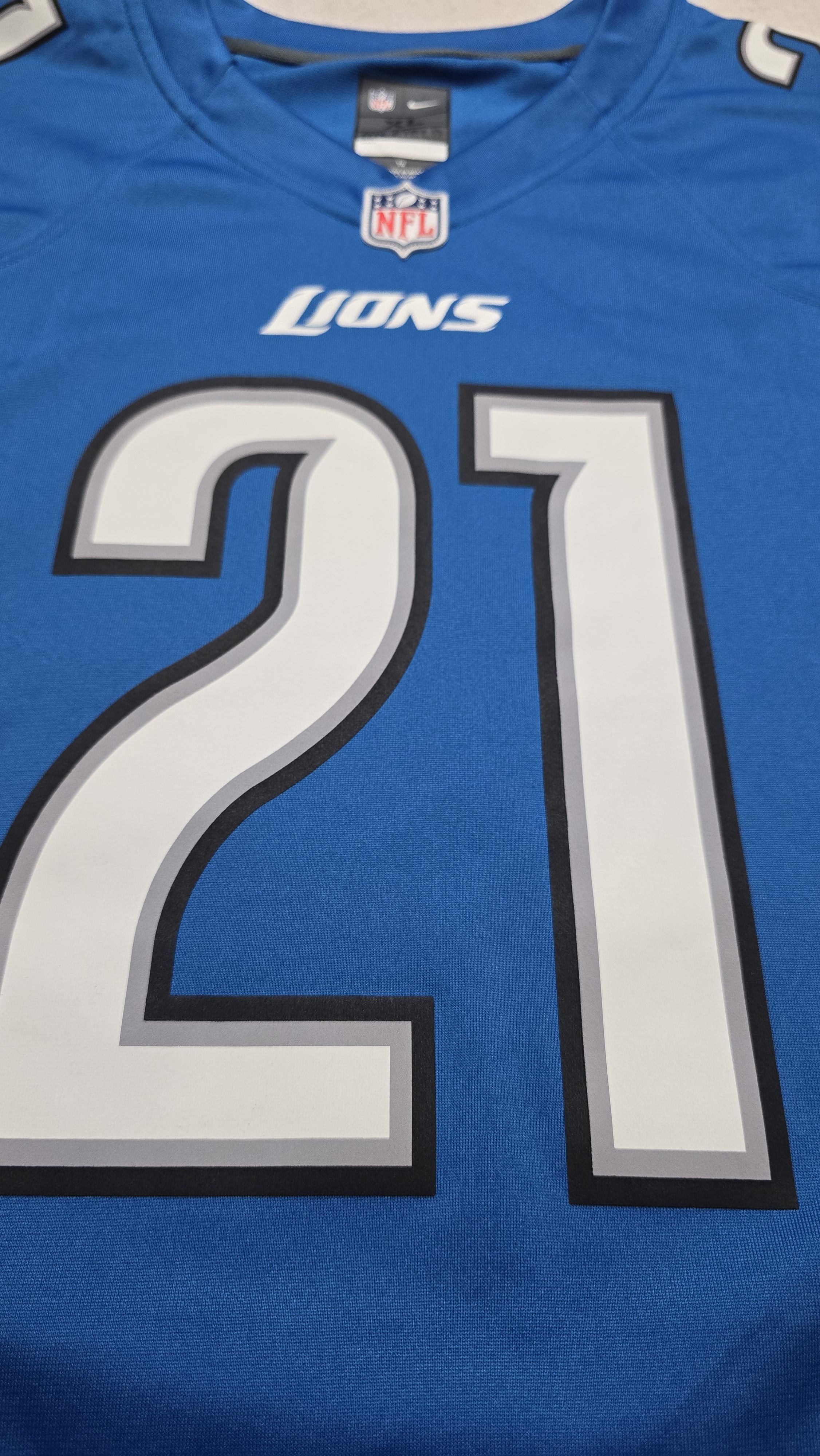 Nike Reggie Bush #21 Detroit Lions Nike On Field NFL Jersey Size US XL / EU 56 / 4 - 14 Thumbnail