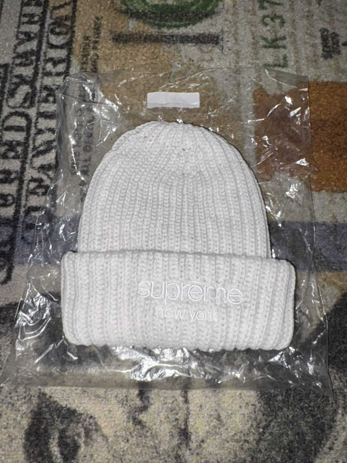 Supreme Supreme Chunky Rib Classic Logo Beanie Size ONE SIZE - 1 Thumbnail