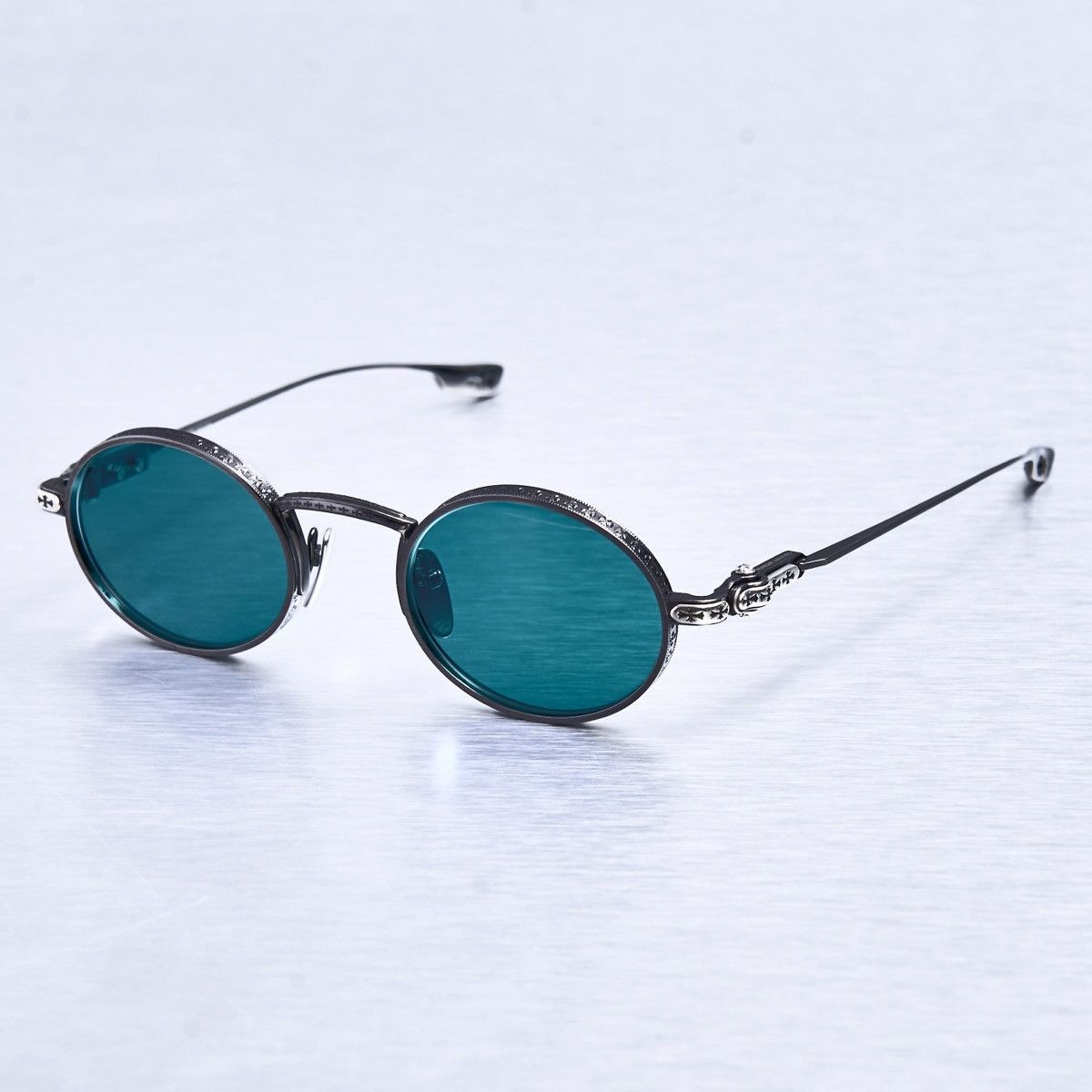 Chrome Hearts CHROME HEARTS HONEY DIPPED PEWTER SUNGLASSES Size ONE SIZE - 2 Thumbnail