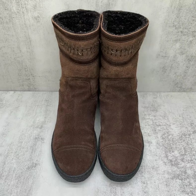 Chanel Brown Suede Cotton Boots by Chanel -2505 Size US 7 / IT 37 - 4 Thumbnail