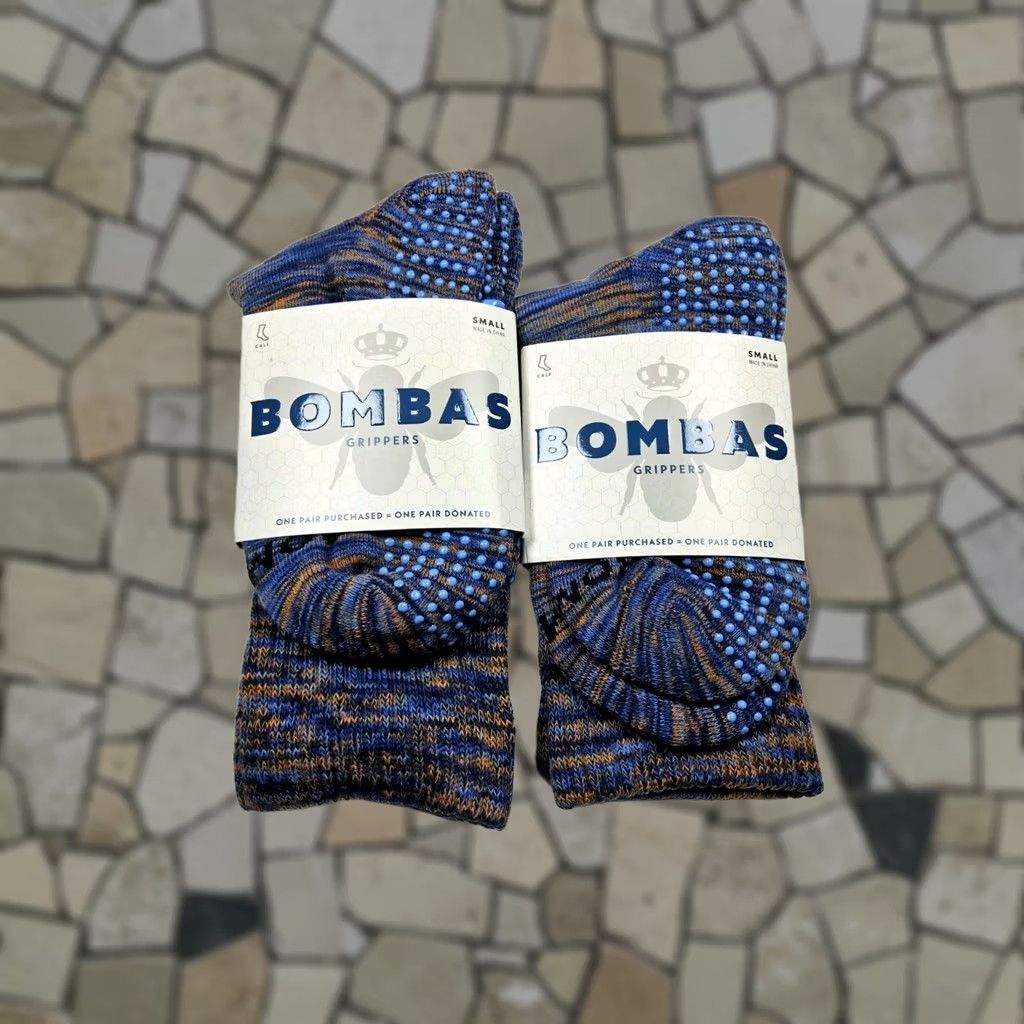 Vintage Bombas Grippers Calf Socks Size S Lot Of 2 Pairs Space Dye Size ONE SIZE - 1 Thumbnail