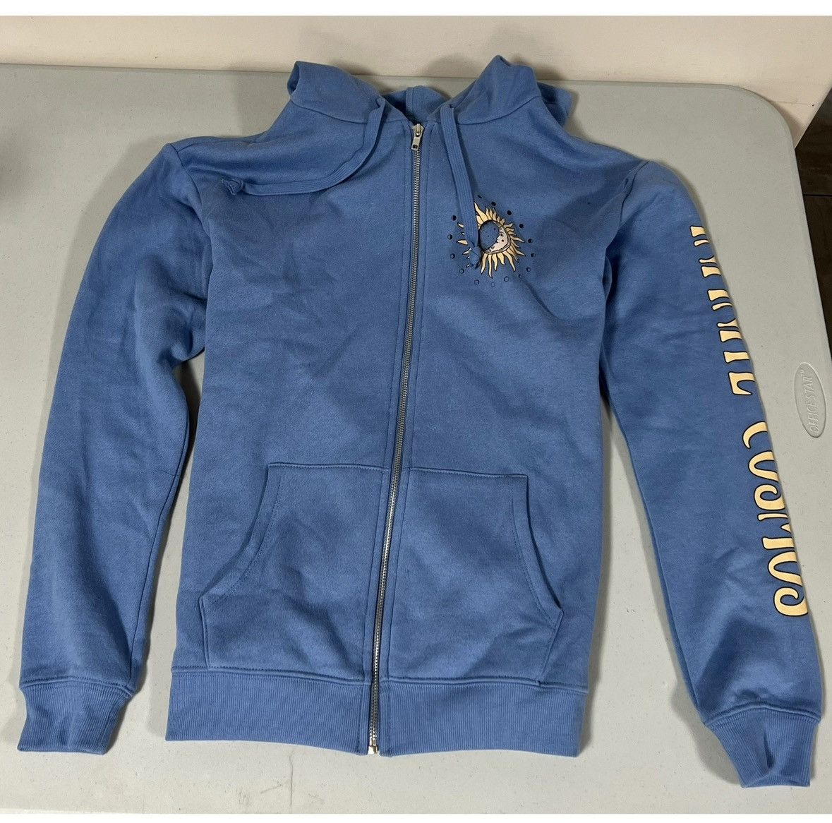 Pacsun Blue ‘Infinite Cosmos’ Sun Moon Zipper Sweatshirt Hoodie XS🌙 Size US XS / EU 42 / 0 - 5 Thumbnail