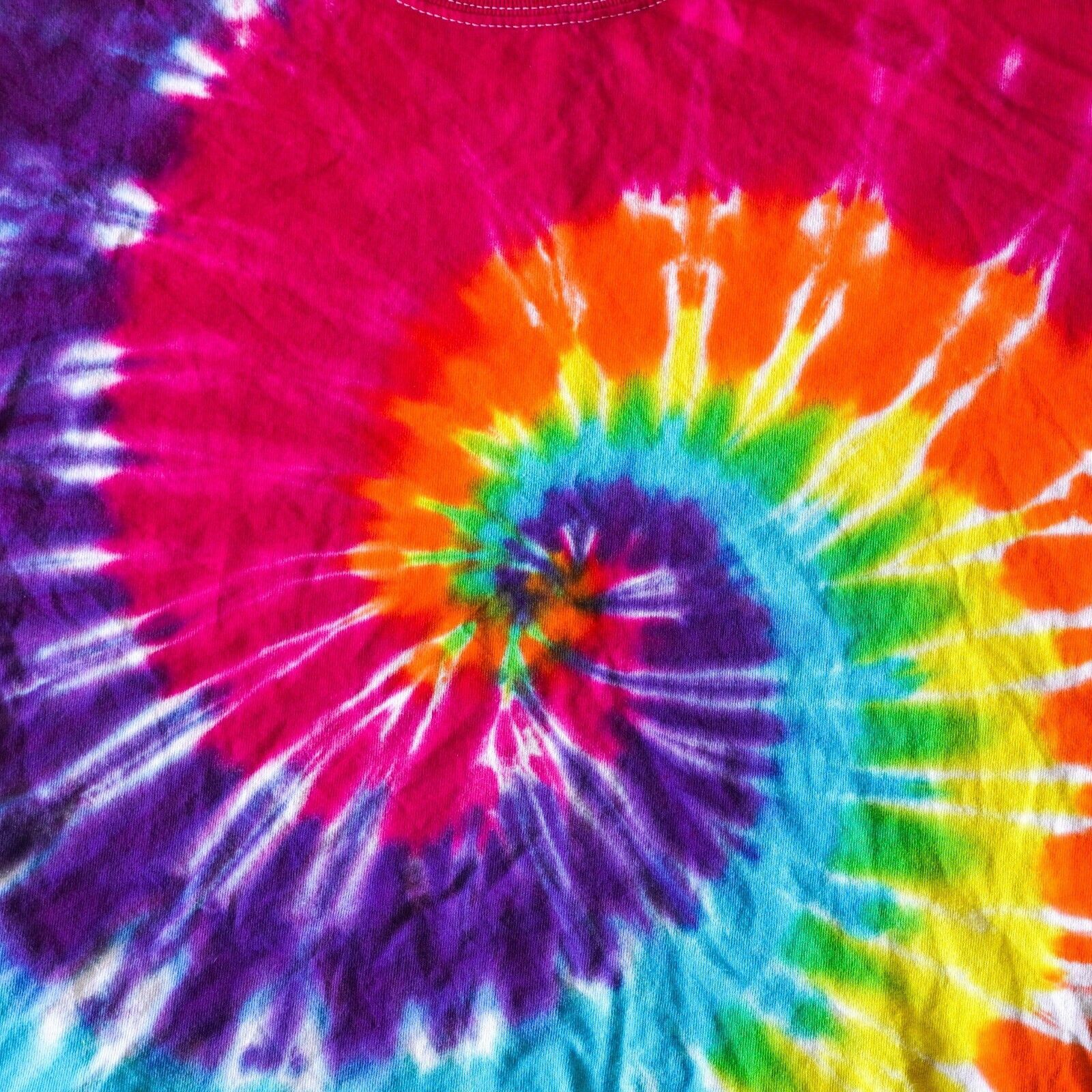 Gildan Rainbow Swirl Colorful Tie Dye Short Sleeve Tee T-Shirt Med Size US M / EU 48-50 / 2 - 3 Thumbnail