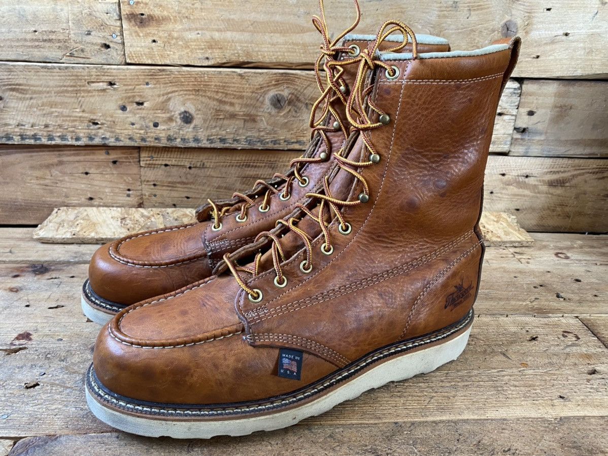 Thorogood Thorogood american heritage moc-toe brown leather boots12EE Size US 12 / EU 45 - 3 Thumbnail