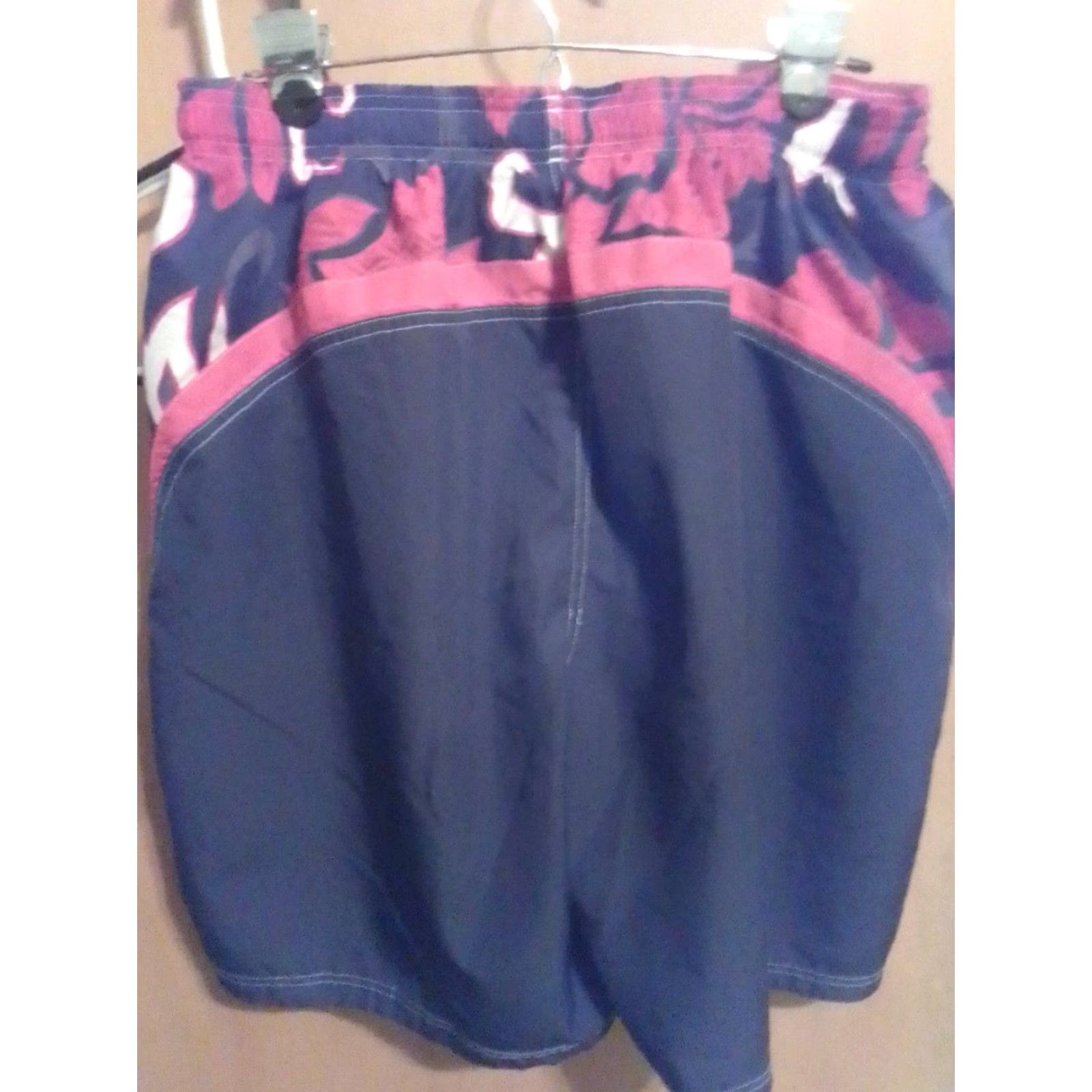 Speedo SPEEDO Board Shorts Bottom 34-36" Men Black Red Pockets Colorblock Beach Surfing Size US 34 / EU 50 - 6 Thumbnail