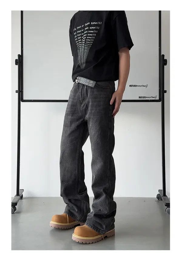 Jean Kuriyama x Rieko Washed Wide Leg Jeans Size US 30 / EU 46 - 1 Thumbnail