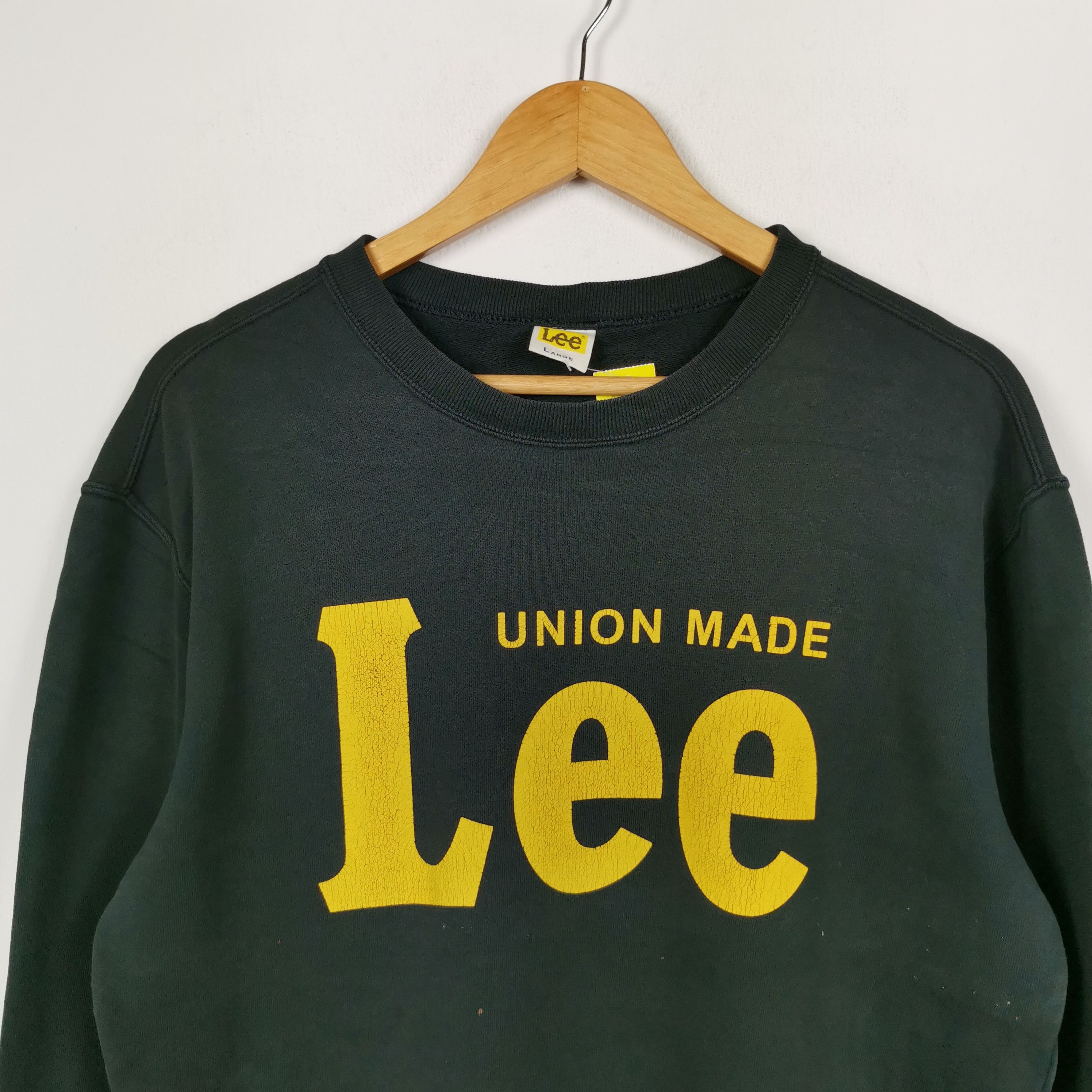 Lee Vintage 90s LEE Sweatshirt Jumper Union Made Sweater Size US L / EU 52-54 / 3 - 3 Thumbnail