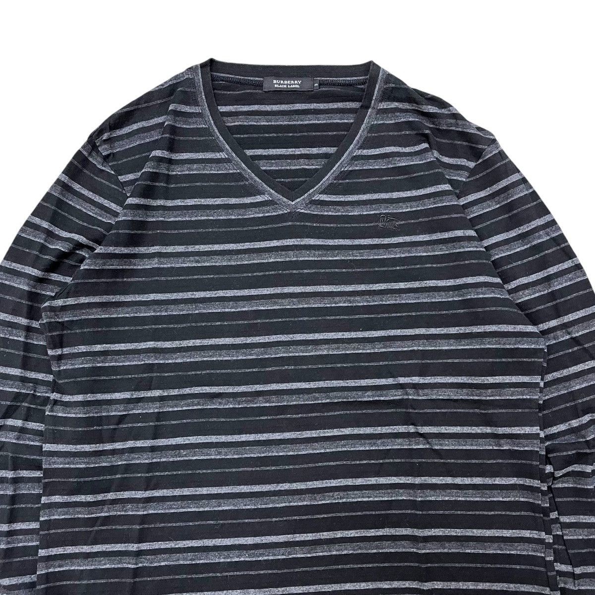 Burberry Burberry Black Label Striped Small Logo Long Tee Size US L / EU 52-54 / 3 - 2 Thumbnail